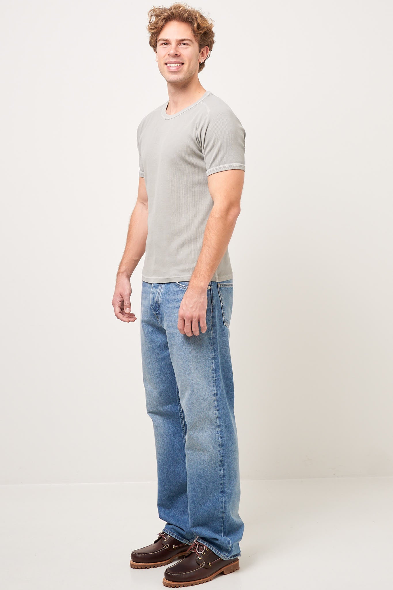 Rib Tee Grey