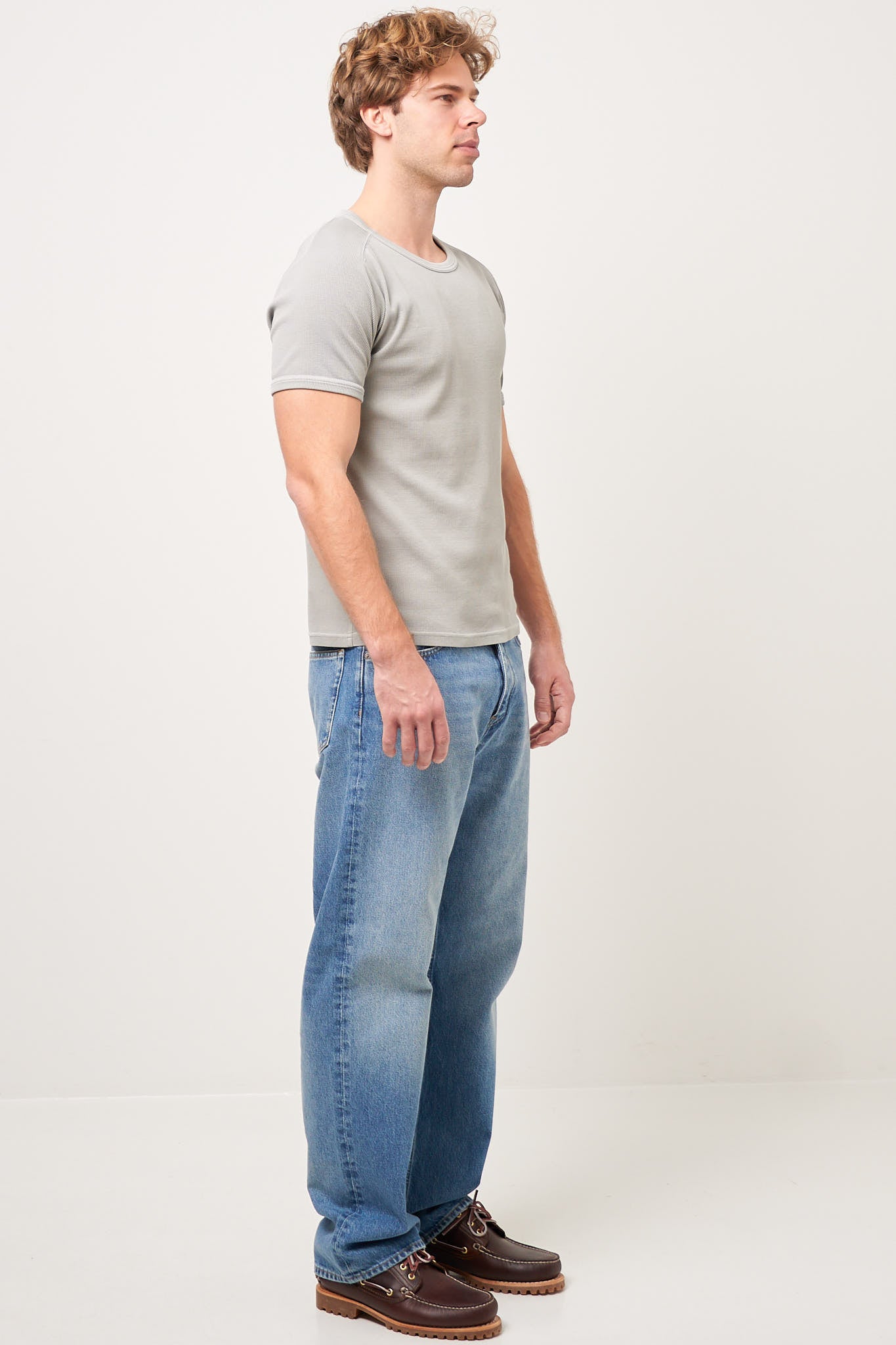 Rib Tee Grey