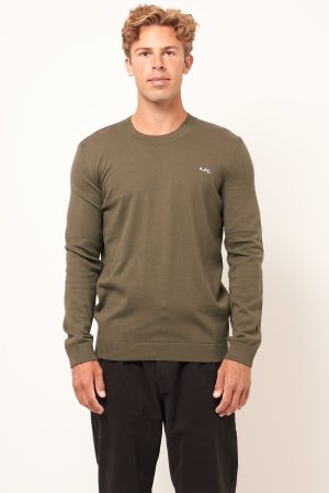 Amir Sweater Army Green Online salg