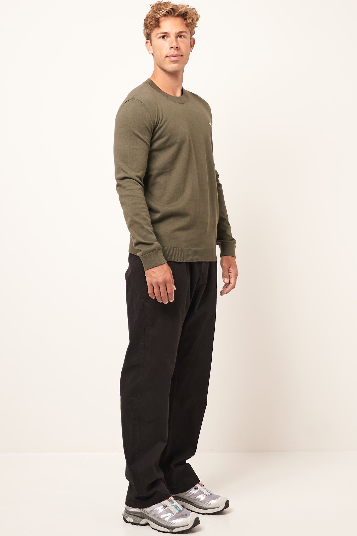 Amir Sweater Army Green Online salg