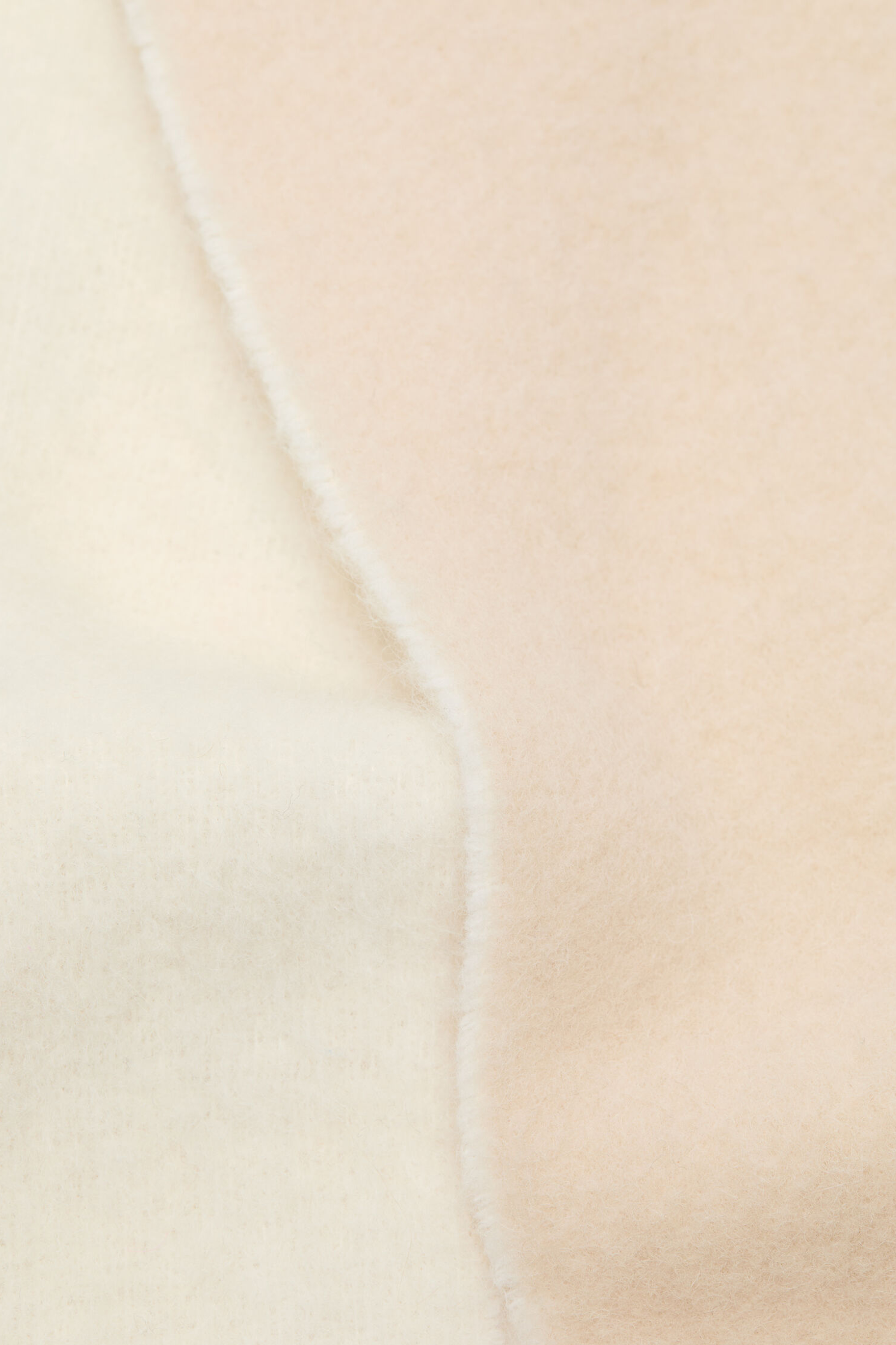 Fringed Scarf Logo Label White/Beige Online Hot Salg