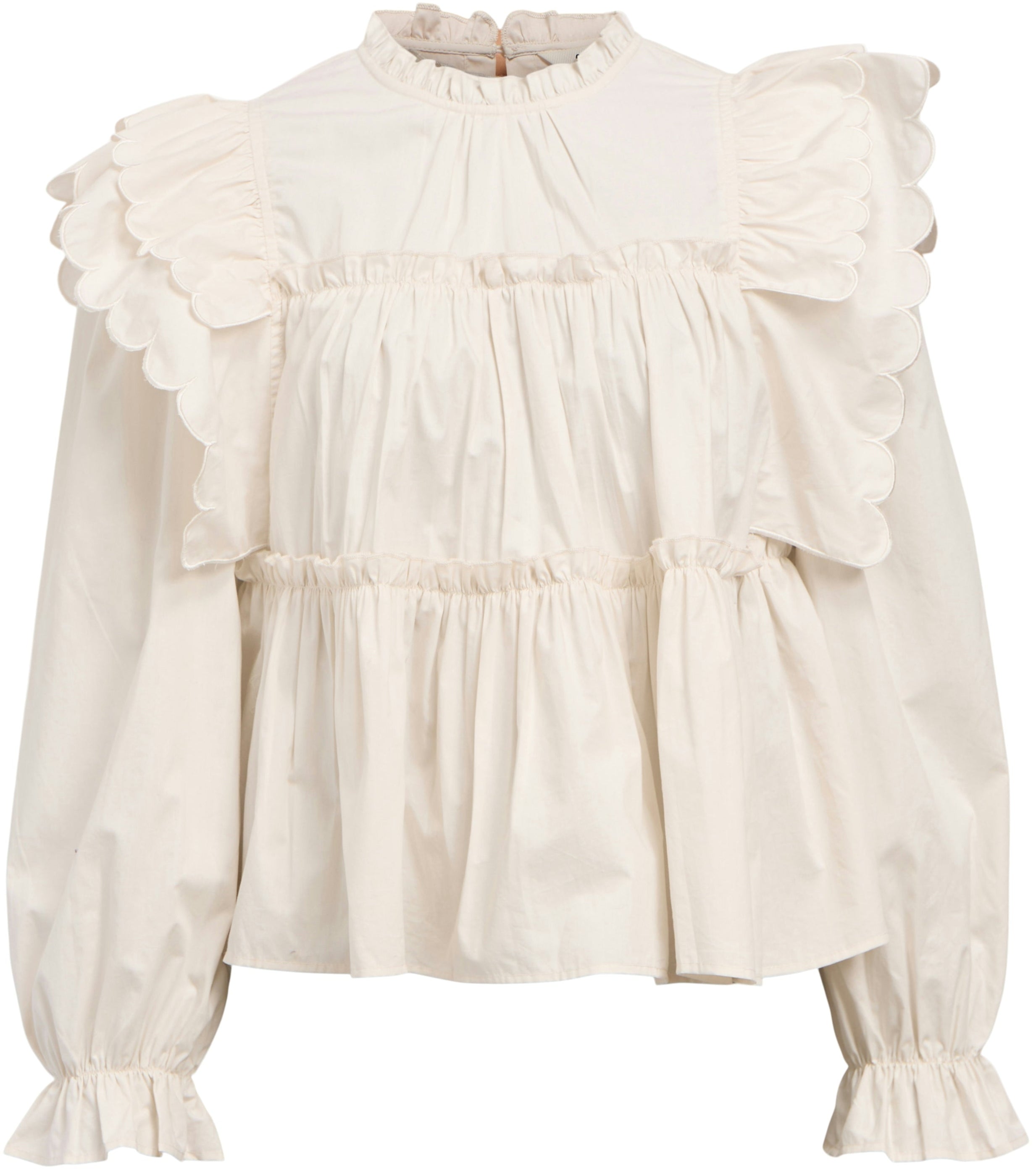 Object Hope LS Bluse White Sand