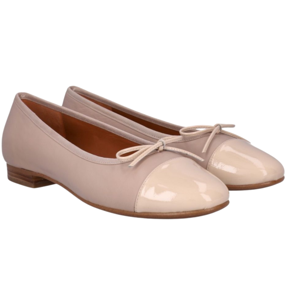 Billi Bi A6021 Ballerina Beige Patent / Beige Nappa