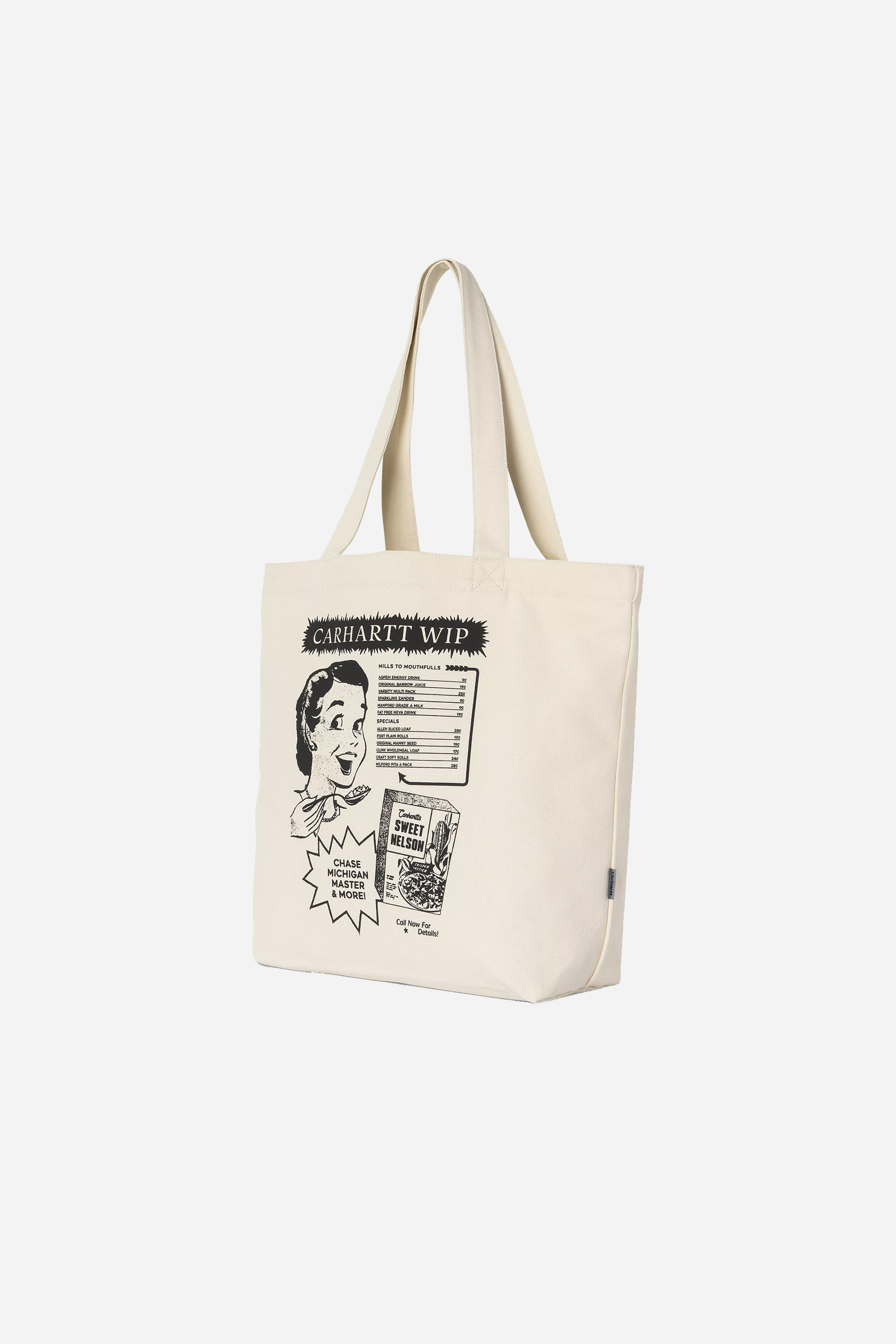 Canvas Graphic Tote Natural