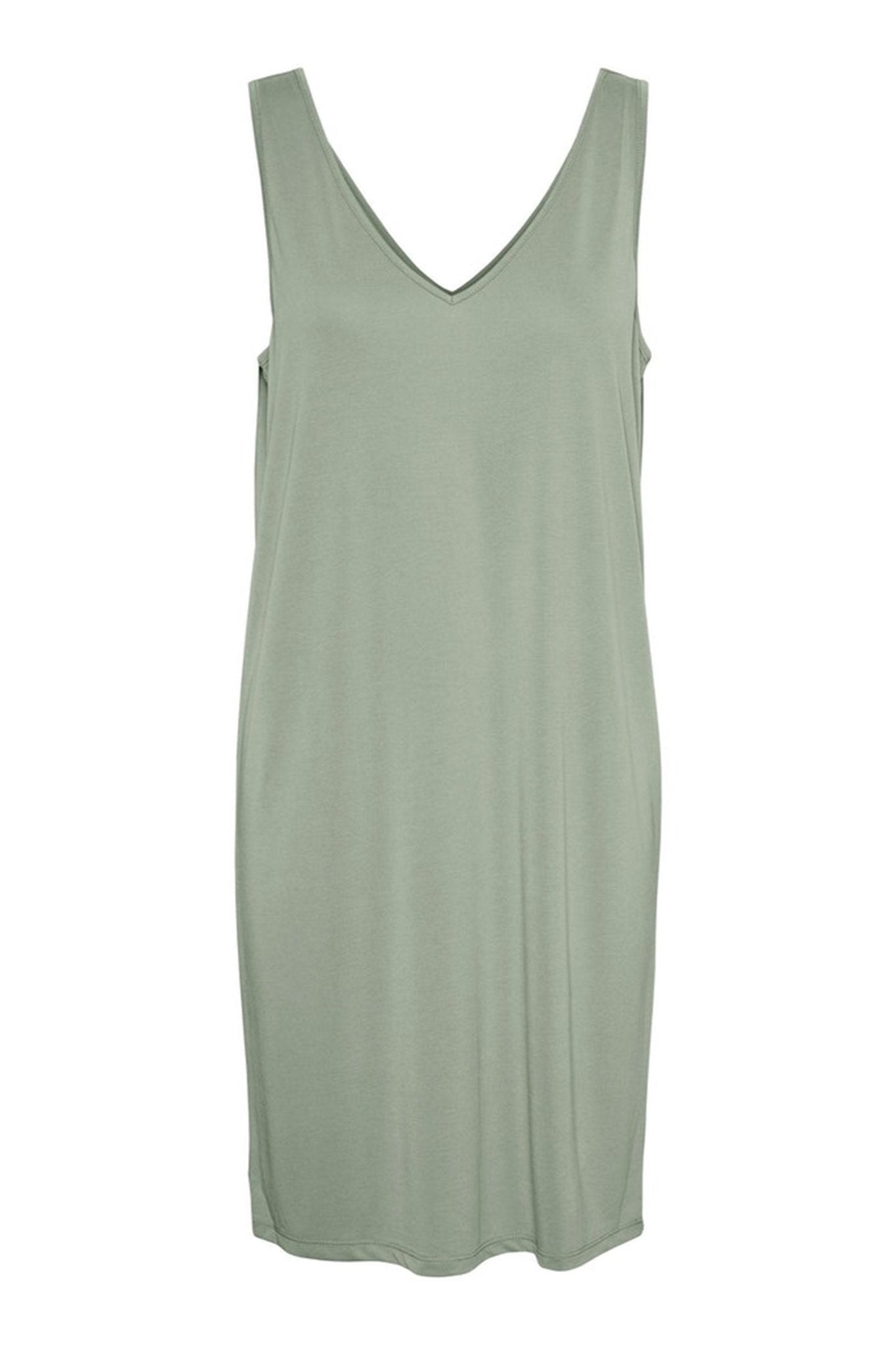Filli V-Neck Kjole - Desert Sage