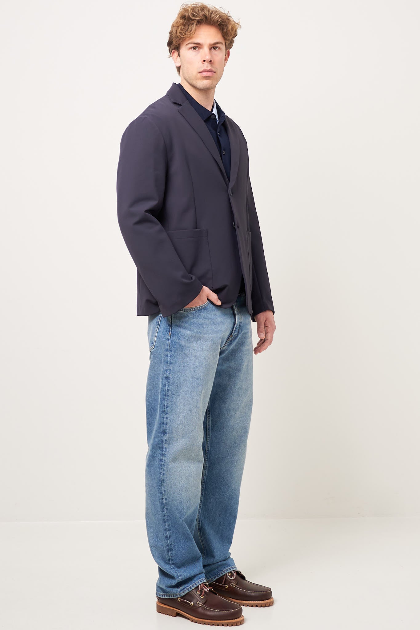 Oscar Tech Suit Jacket Navy