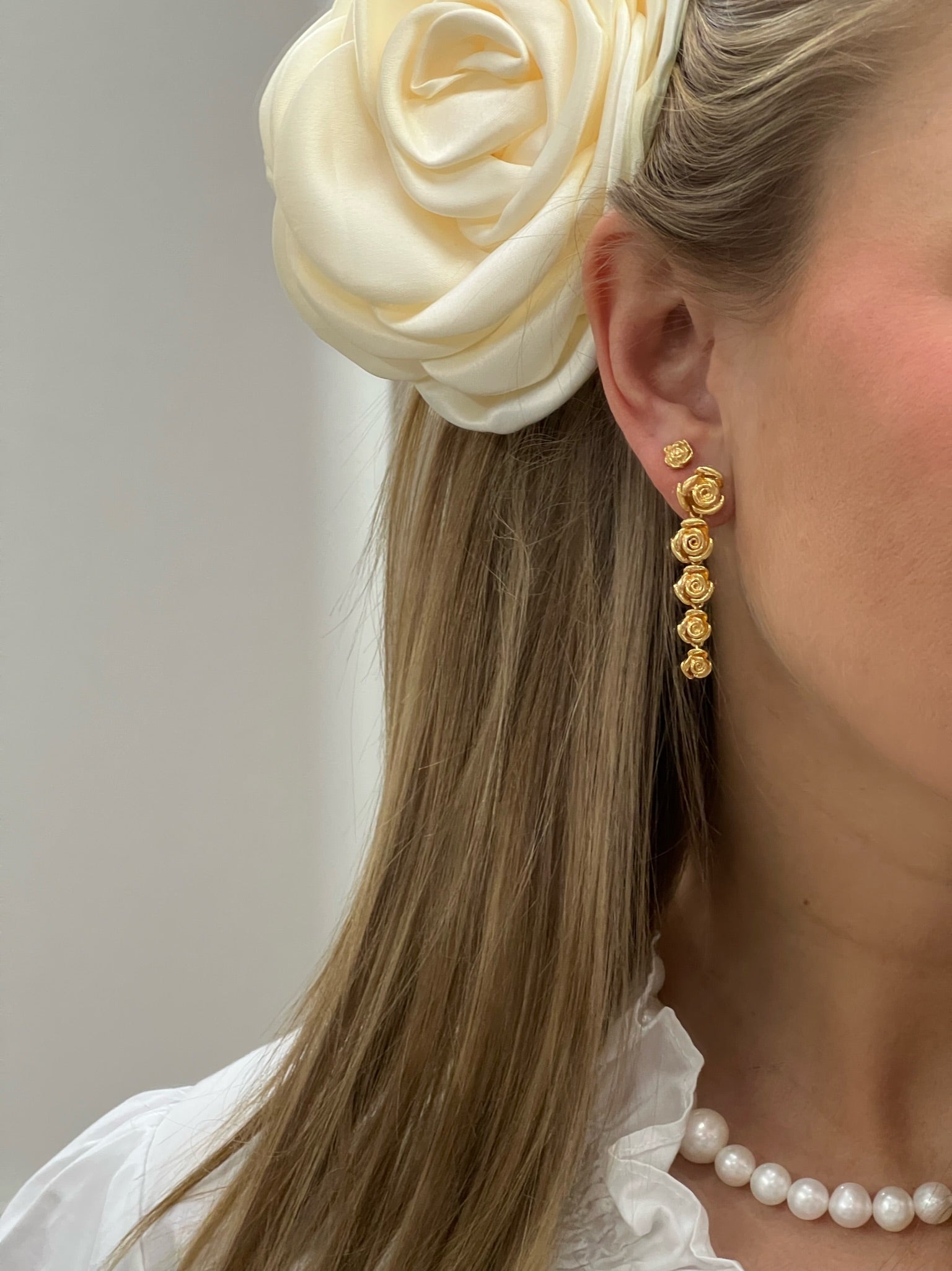 Pico Rose Quinted Stud Ørering