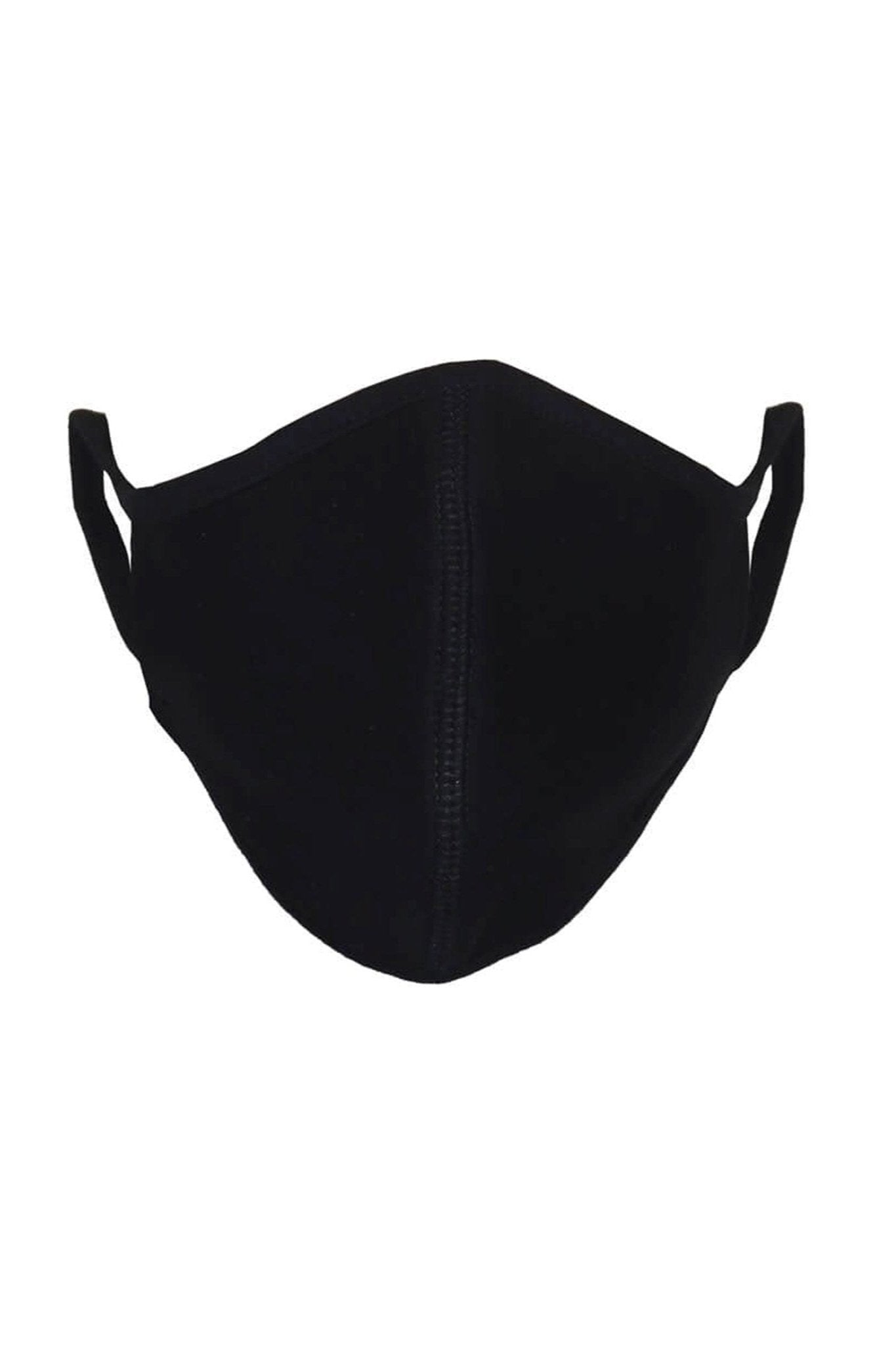 10 stk. Stofmaske med 3 lag - Sort (økologisk bomuld)