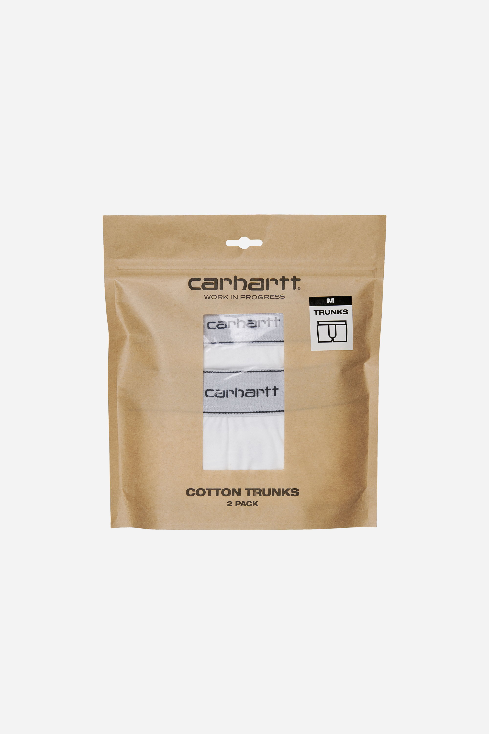 2-Pack Cotton Trunks White