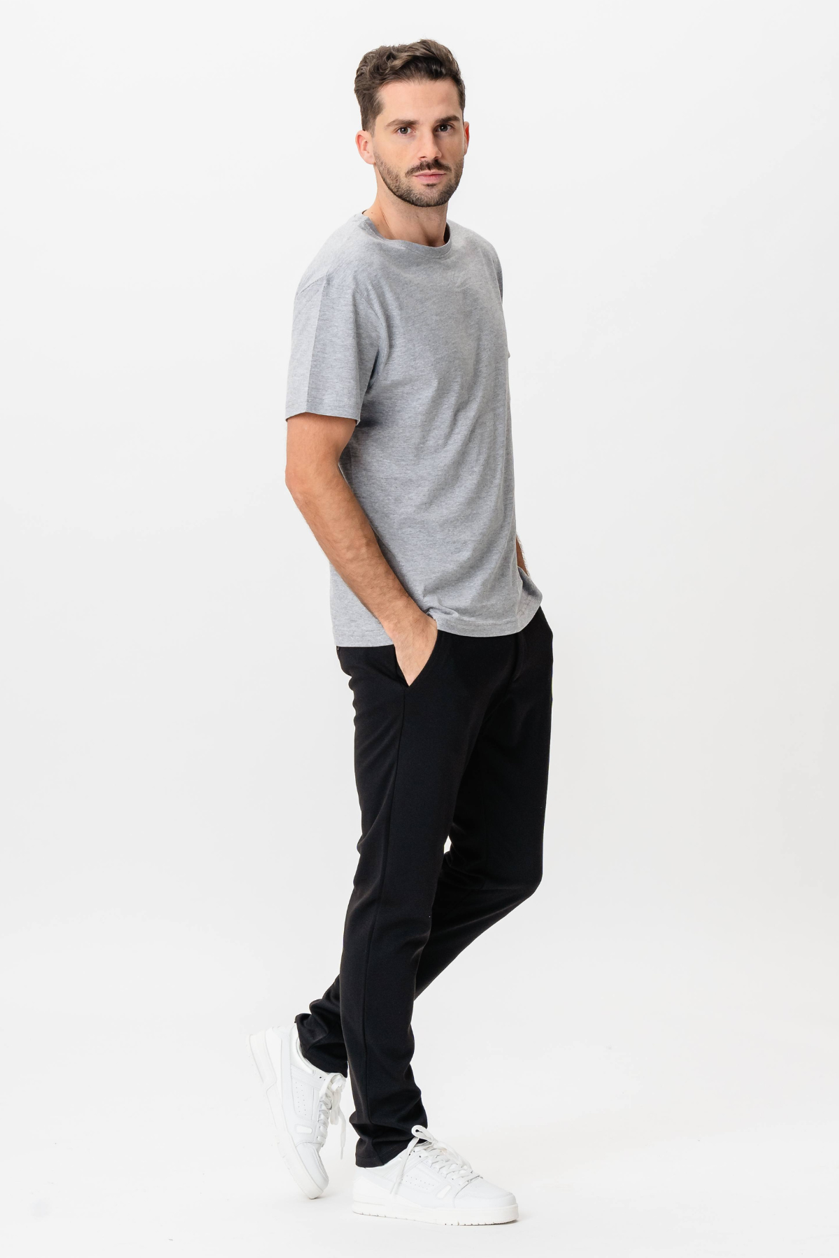 Basic Joy T-shirt - Oxford Grå