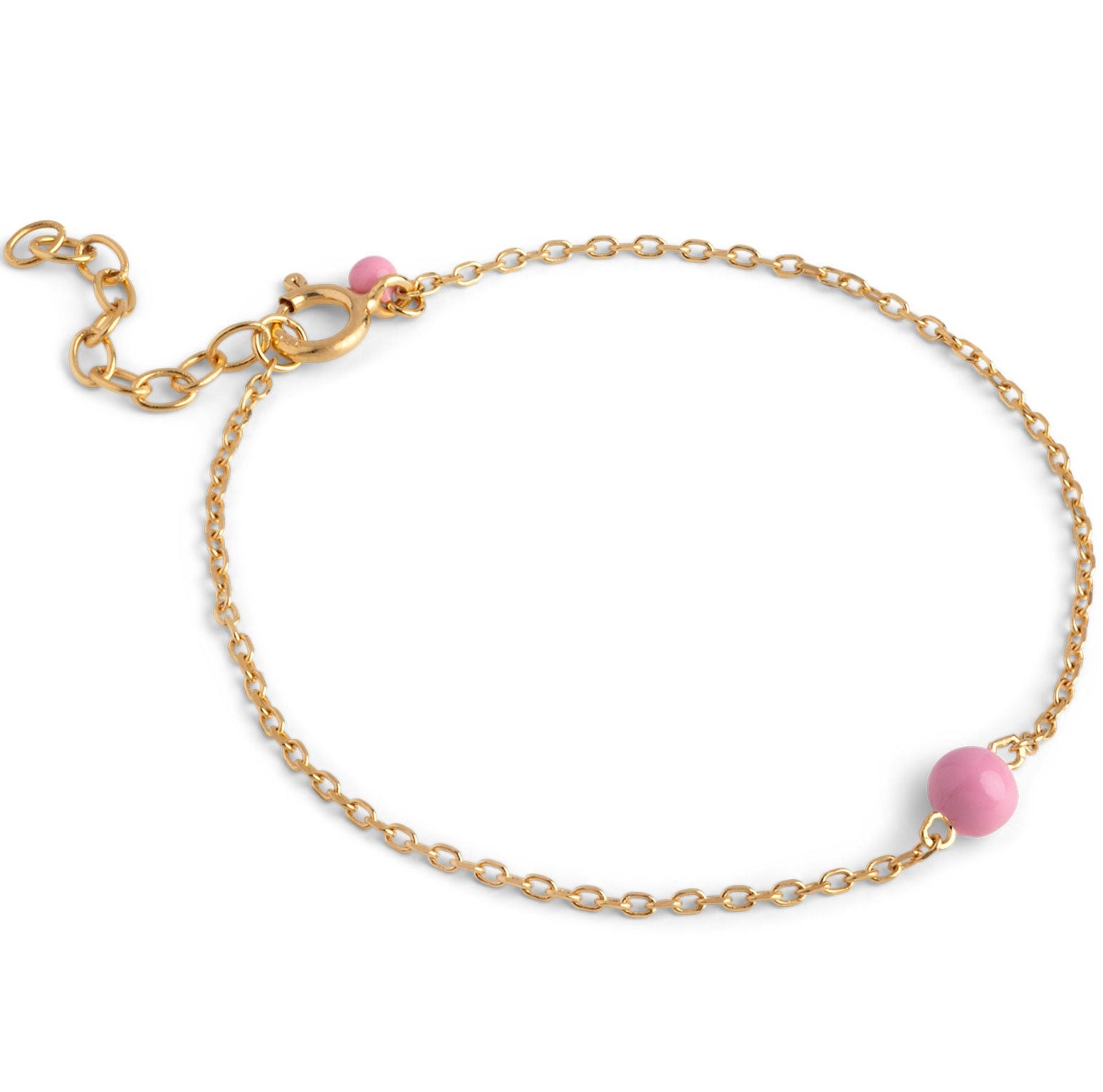 Enamel Balloon Armbånd Pink Levere
