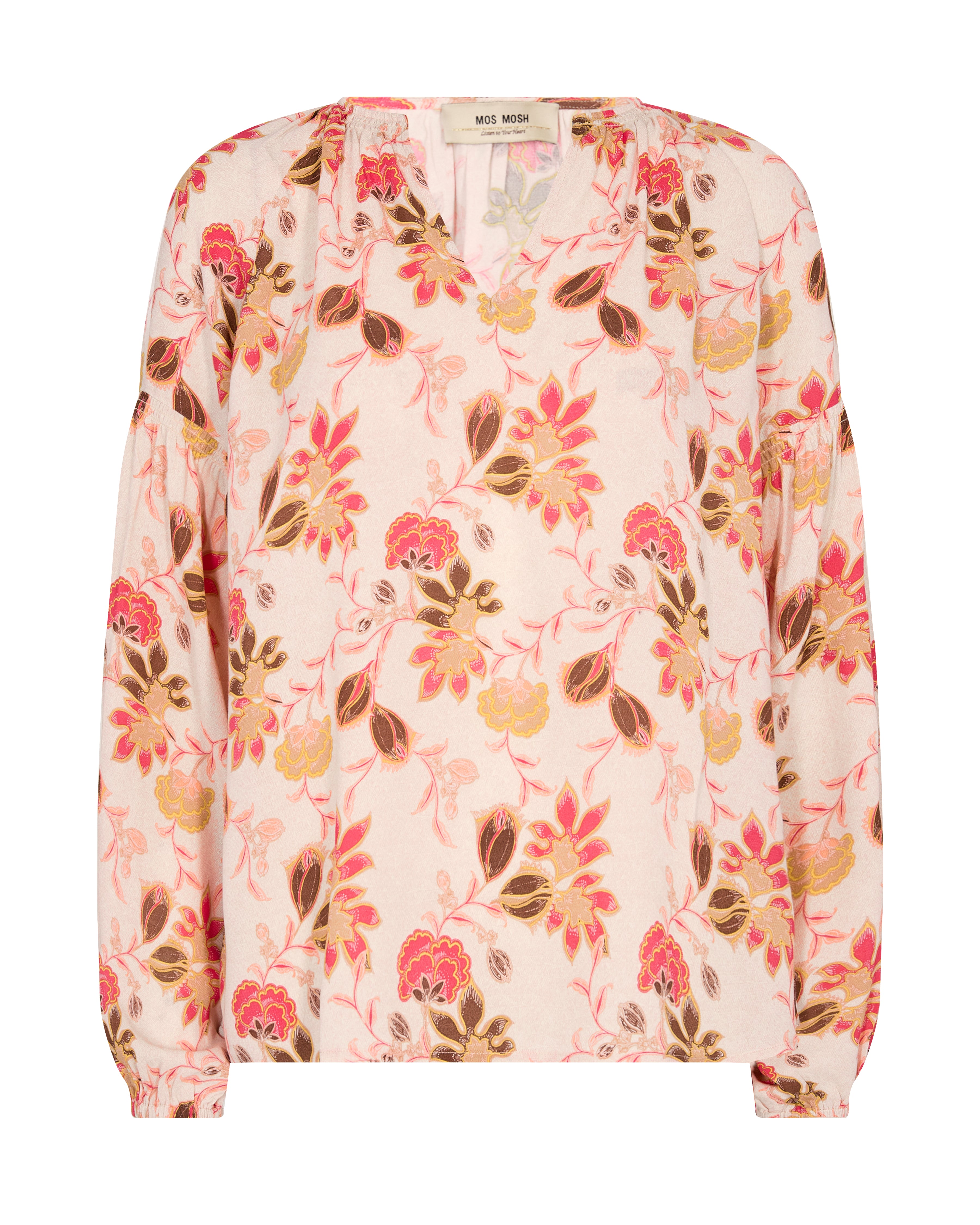 Mos Mosh Tjana Fleur Bluse Silver Pink Online
