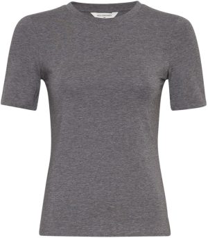 MSCH Copenhagen Betrina SS T-shirt Medium Grey Melange NO25