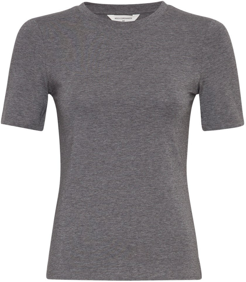 MSCH Copenhagen Betrina SS T-shirt Medium Grey Melange NO25