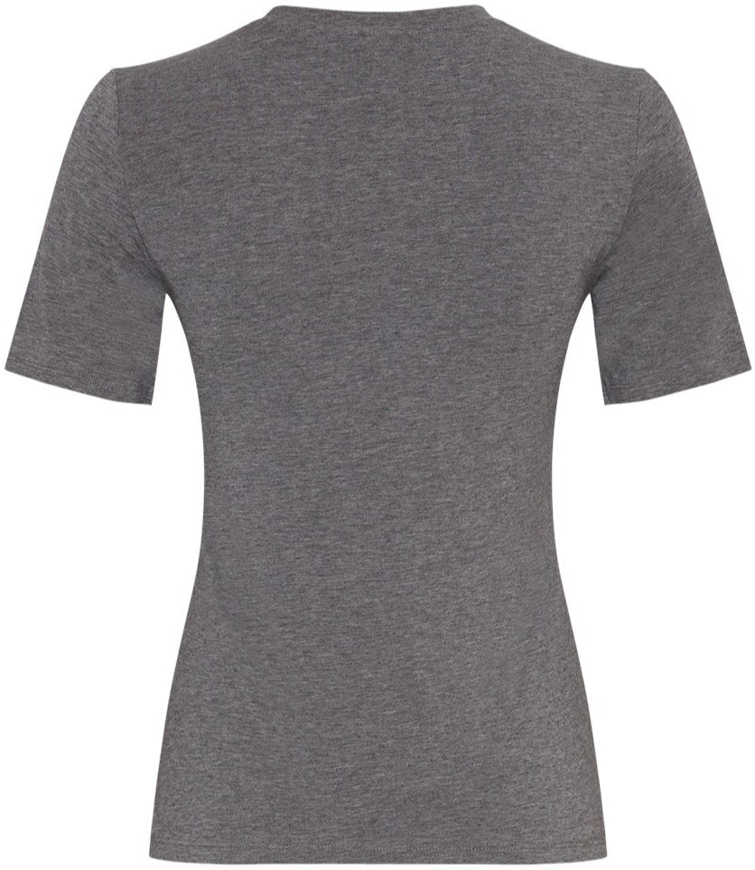 MSCH Copenhagen Betrina SS T-shirt Medium Grey Melange NO25