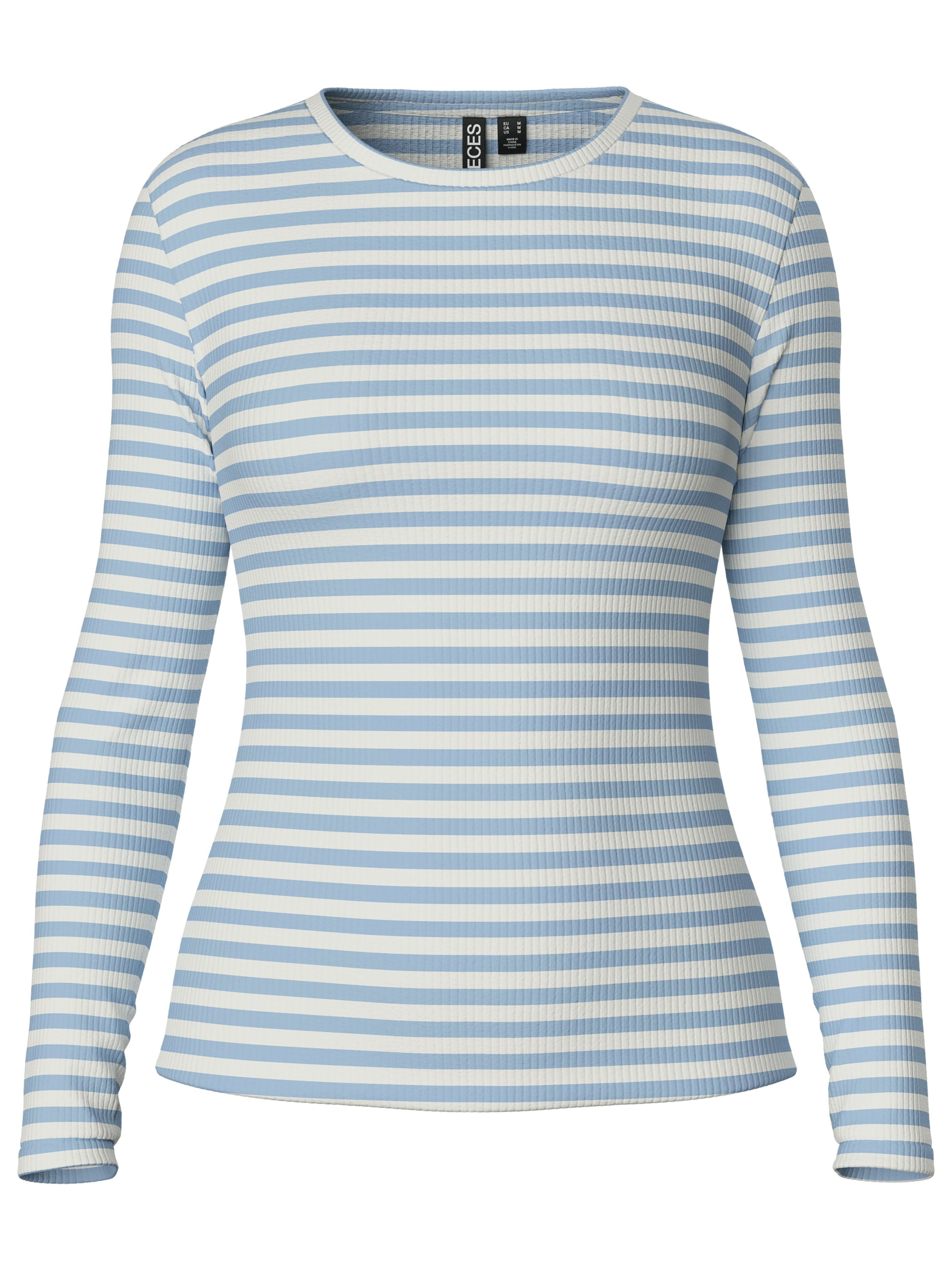 Pieces Ruka LS Bluse Cashmere Stripes/Cloud Dancer NO25
