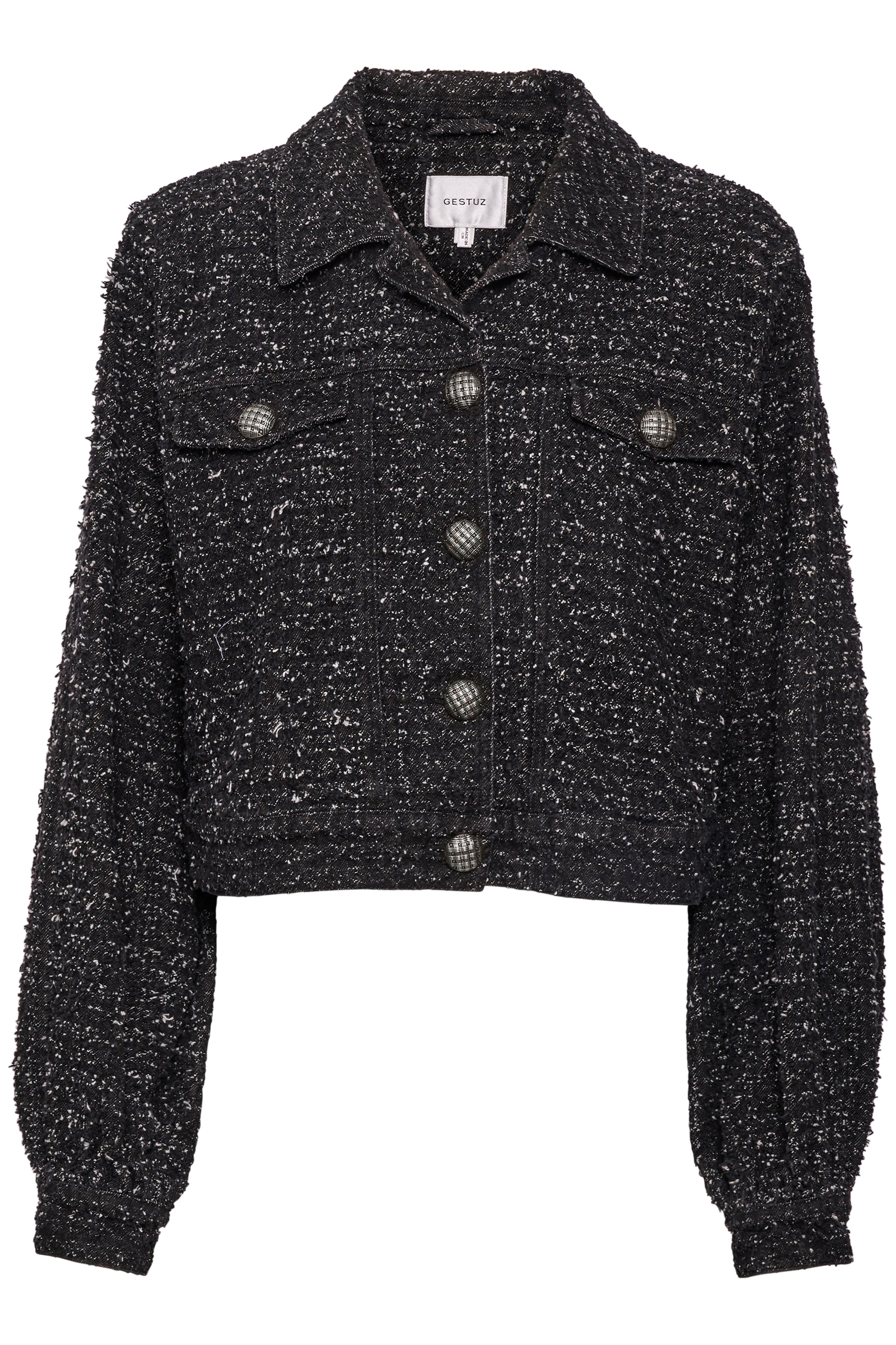 Gestuz Jeanetta Jakke Distressed Black Udsalg