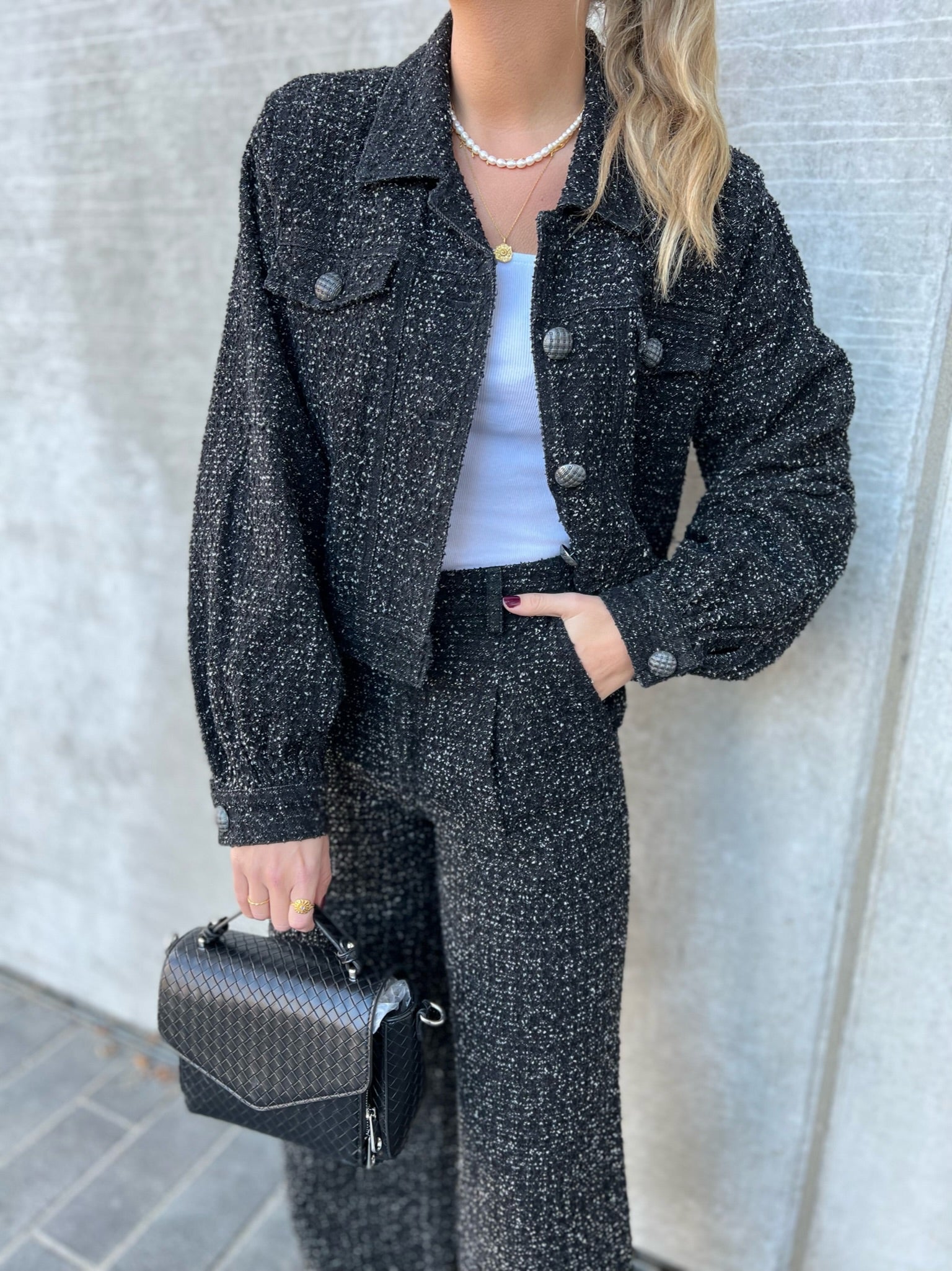 Gestuz Jeanetta Jakke Distressed Black Udsalg