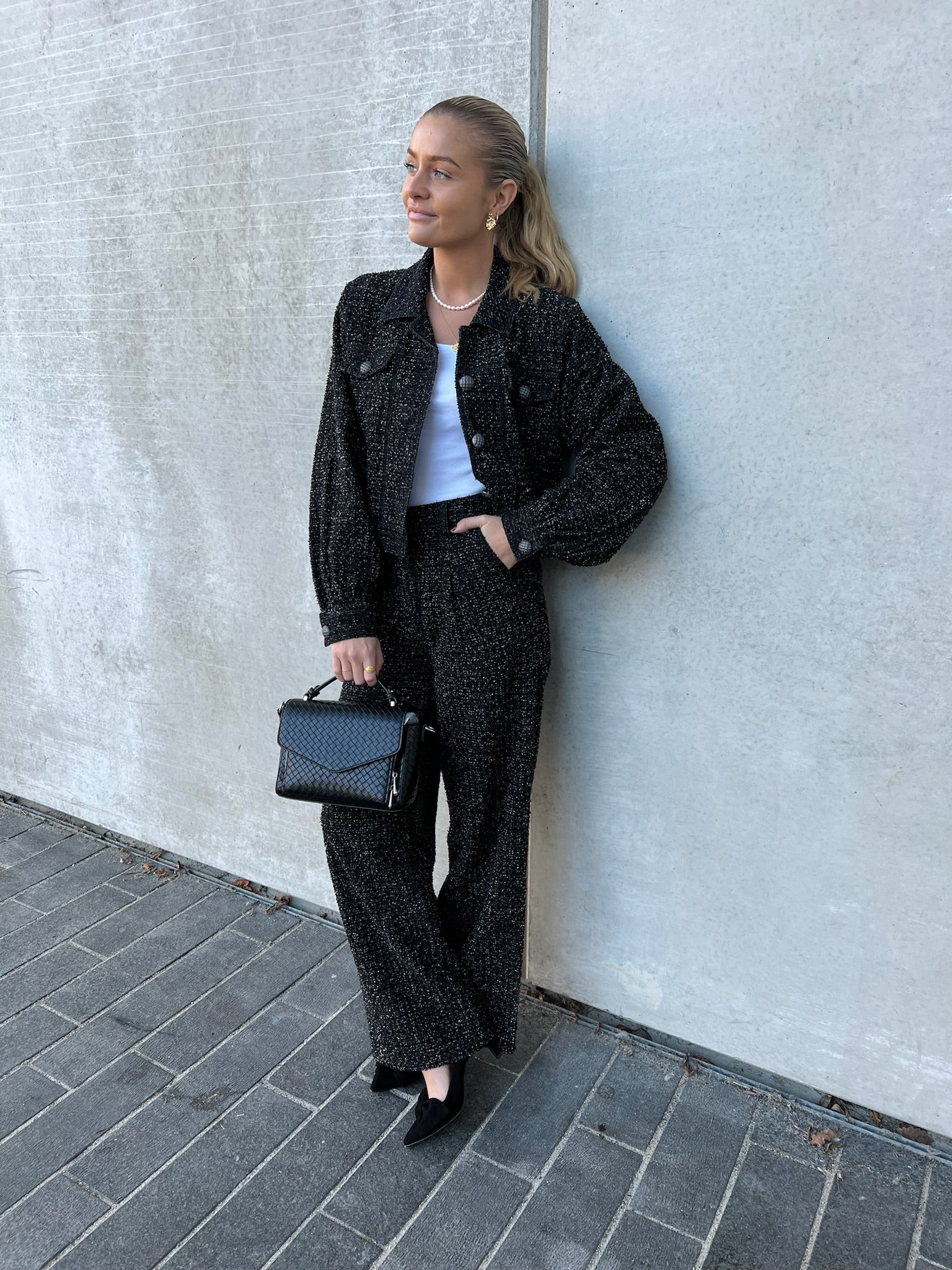 Gestuz Jeanetta Jakke Distressed Black Udsalg