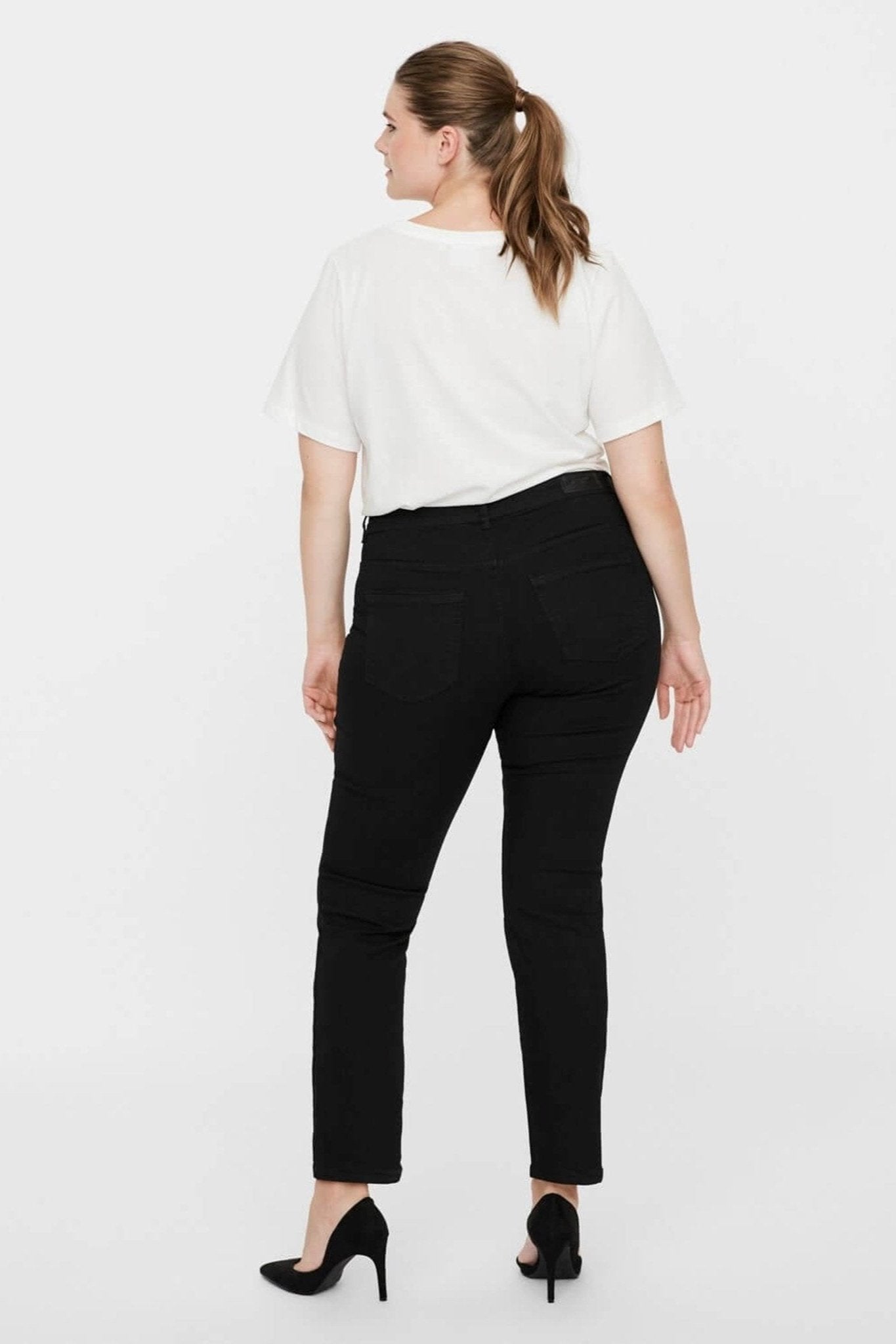 Manya Jeans (Curve) - Sort Rabat