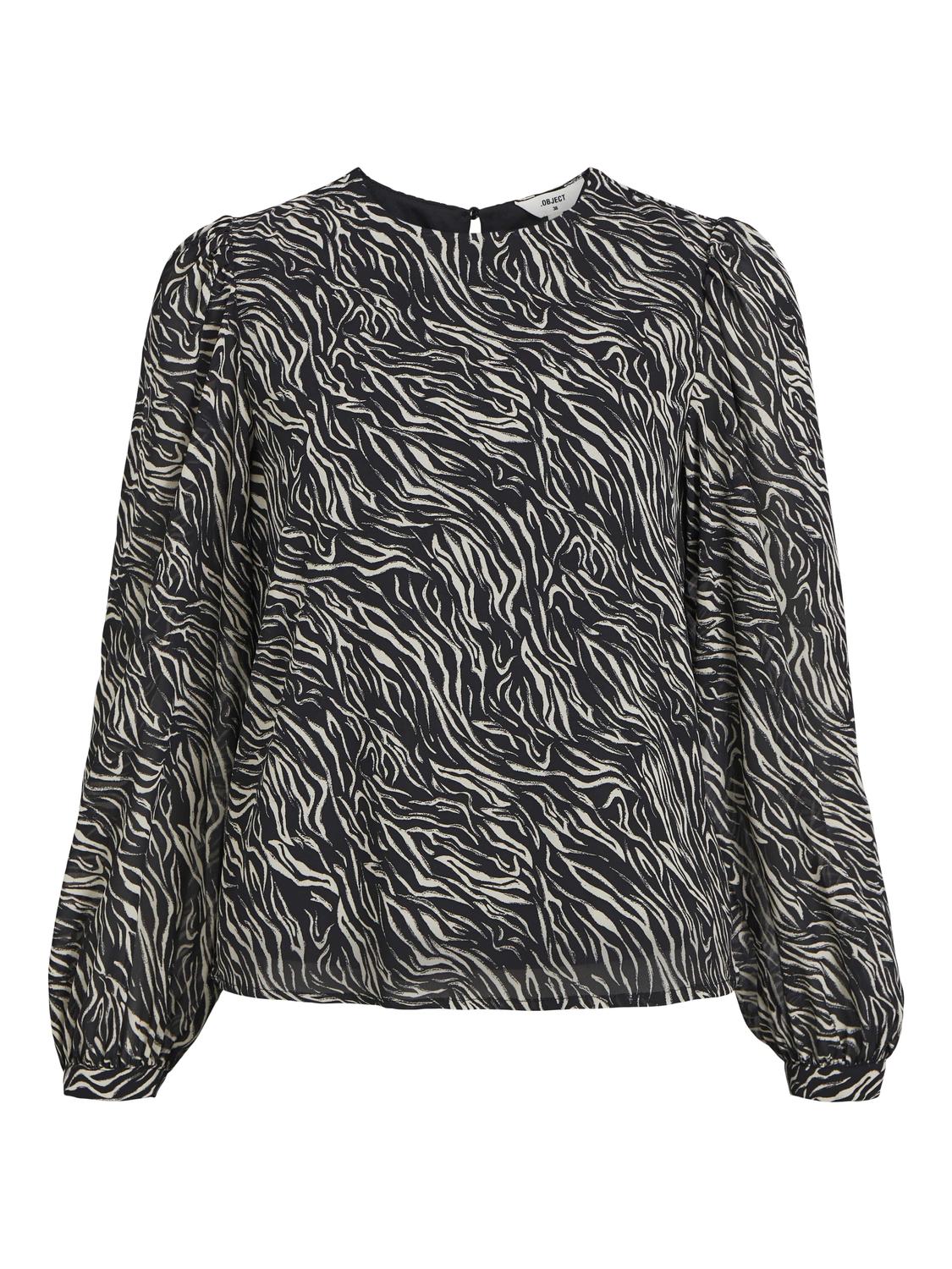 Object Mila L/S Top Black Mode