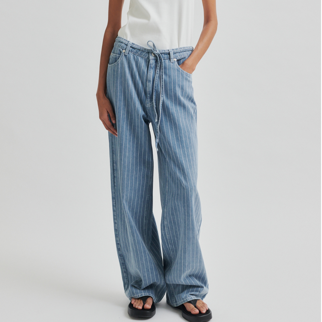 Second Female Layne Jeans Light Blue Denim Online salg