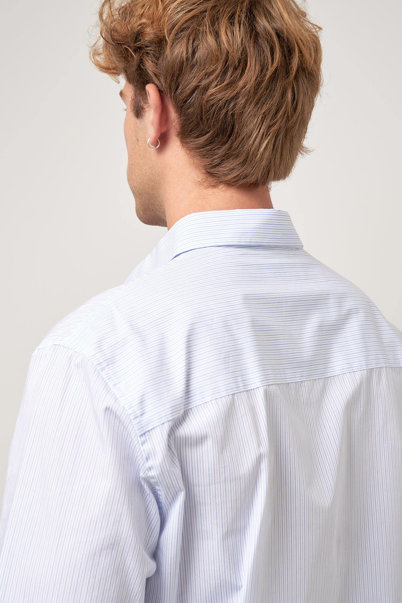 Brook Shirt Stripe White/Light Blue