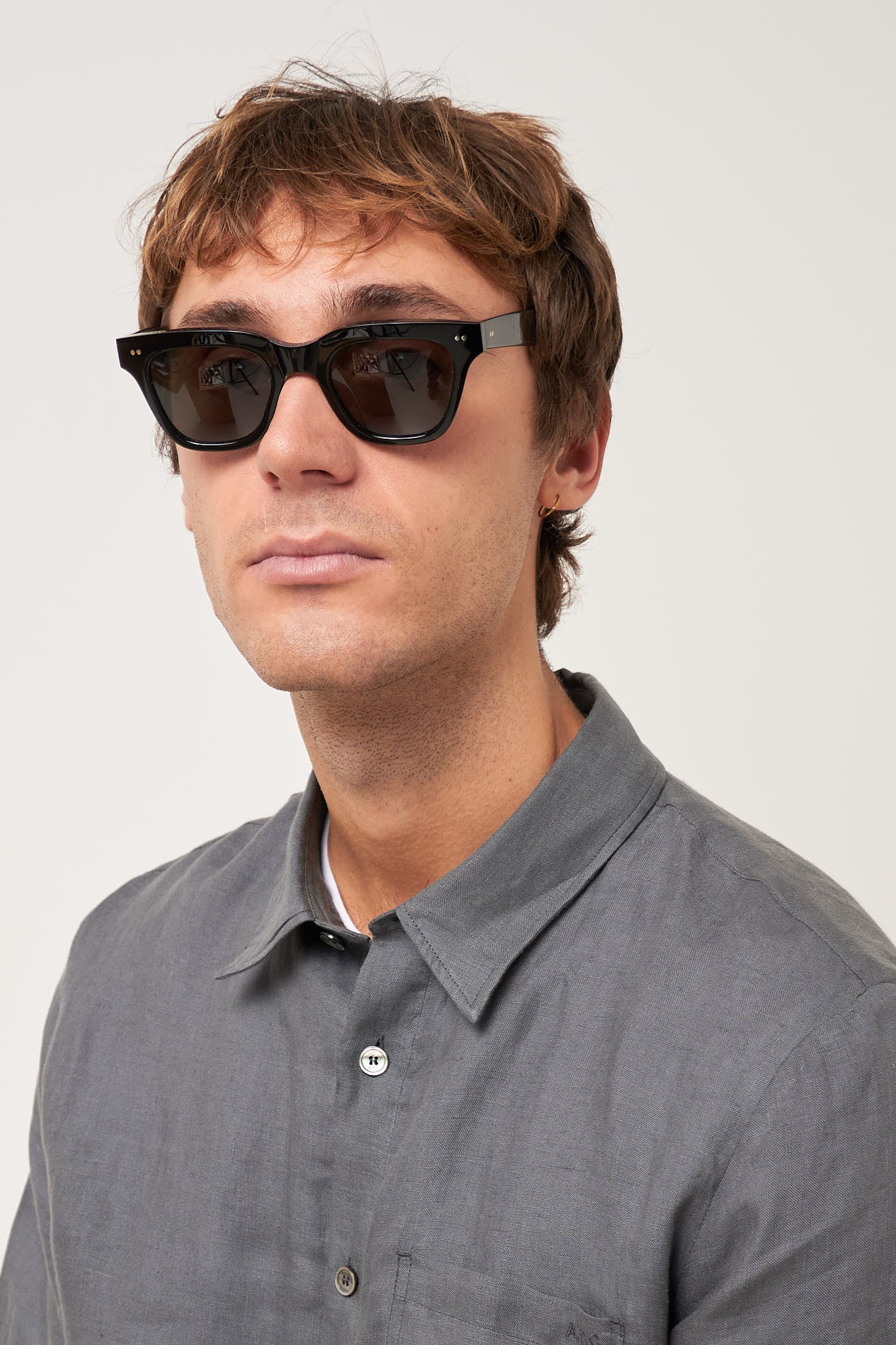 Ellis Black/Green Solid Lens