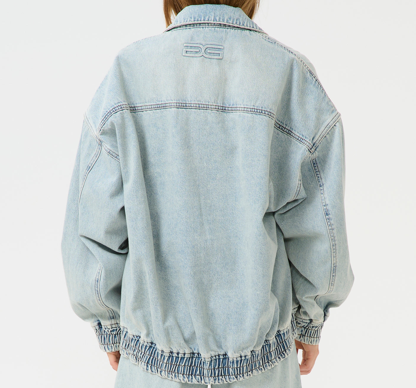 Gestuz Asher LS OZ Bomberjakke Mid Acid Wash