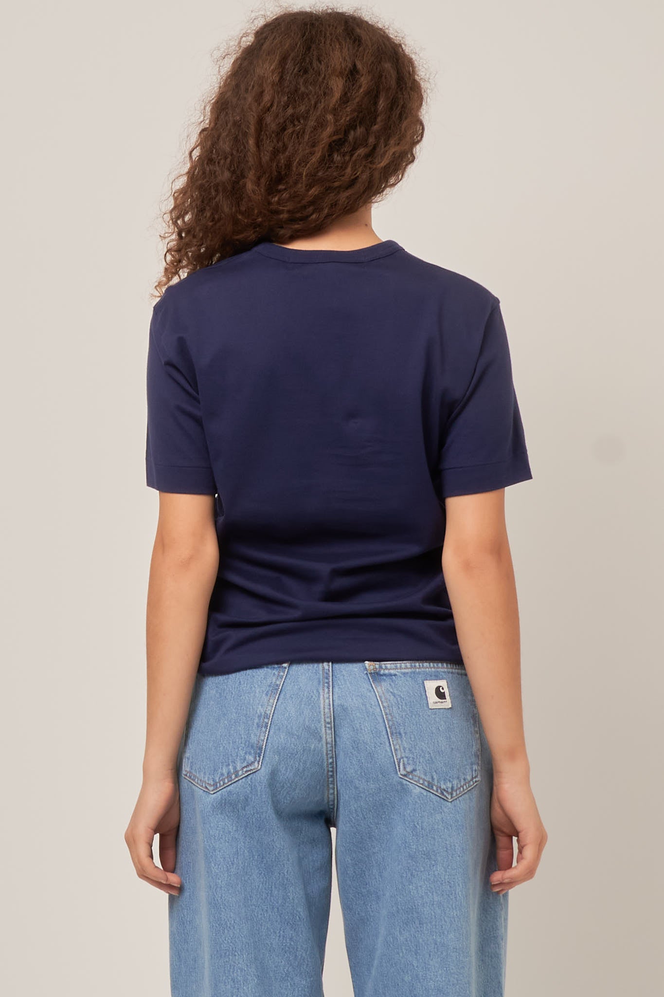 Gold Heart T-shirt Navy