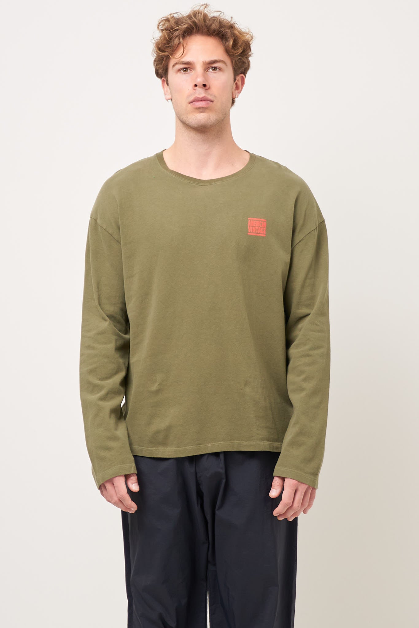 Ykobow L/S T-Shirt Khaki