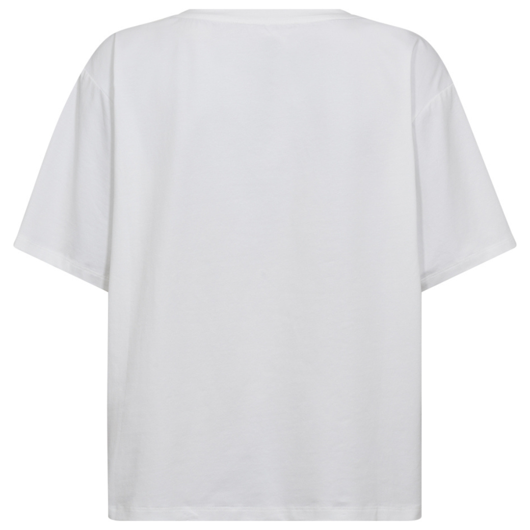 Co'Couture Siara Bow Oversize T-shirt White