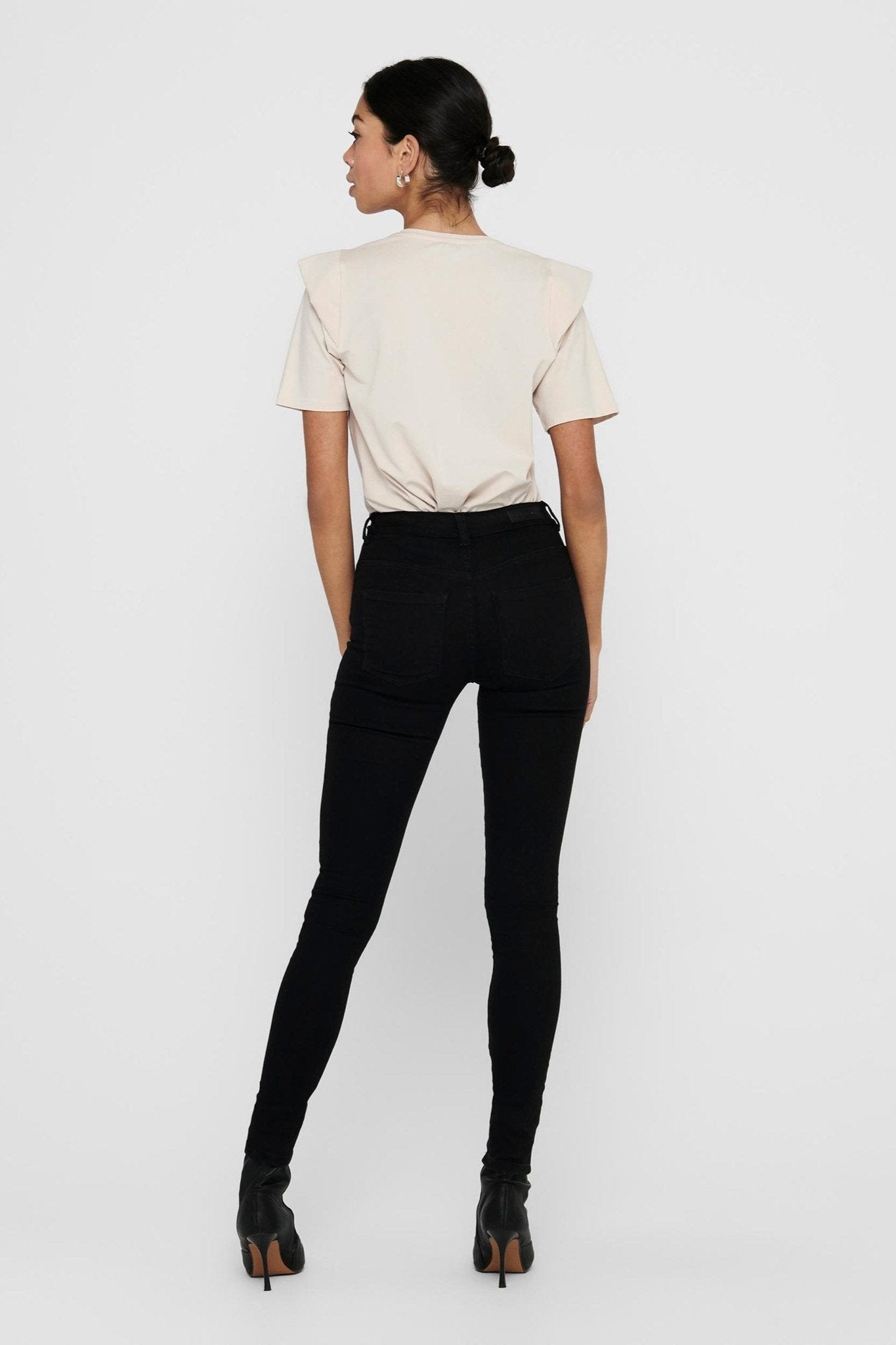 Jeans JDY - Sort (high waist) Udsalg