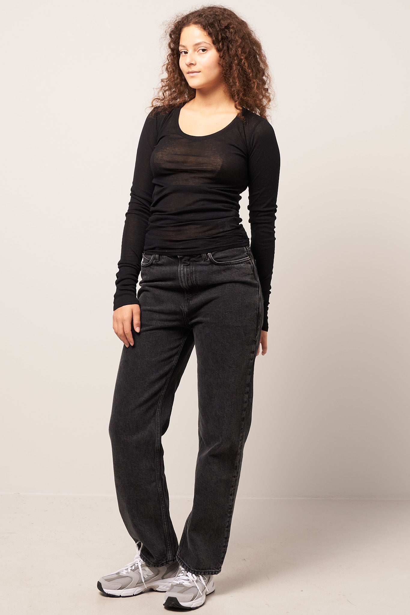 Massachusetts LS T-shirt Black