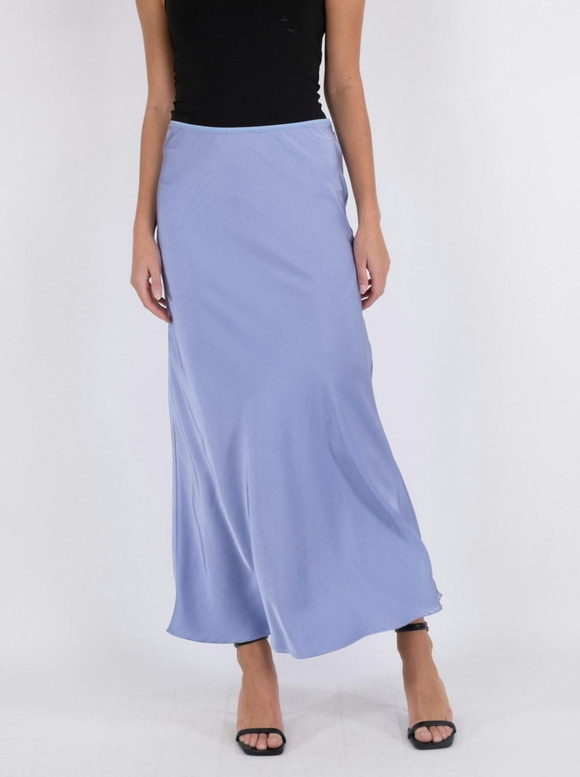 Neo Noir Vicky Heavy Sateen Nederdel Lilac Levere