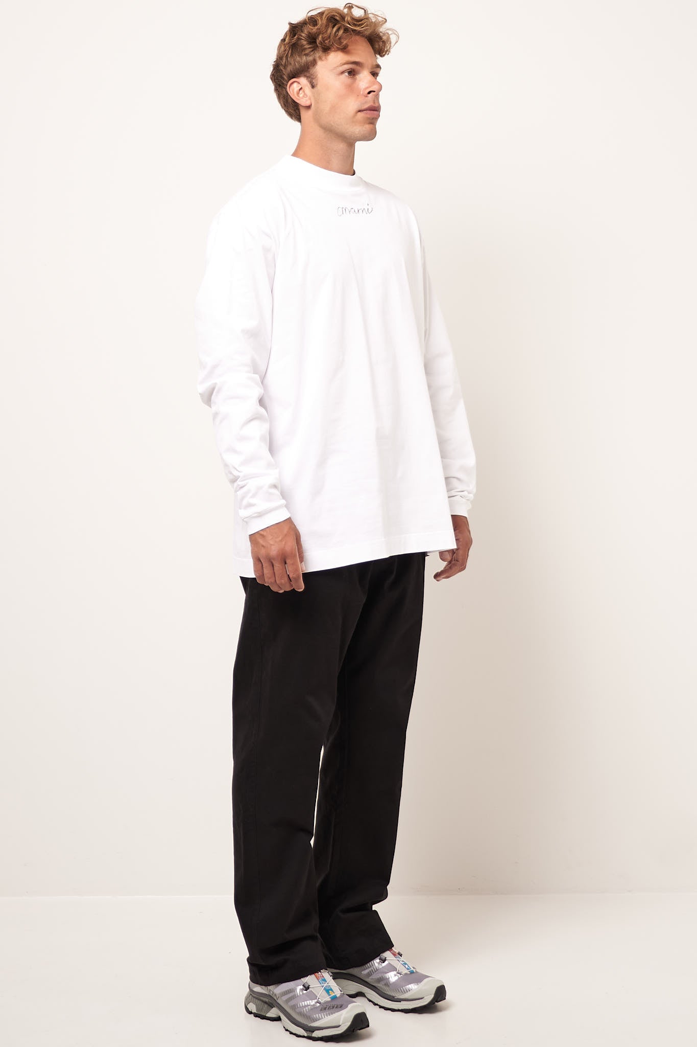 Repeat L/S T-Shirt Lily White Online nu