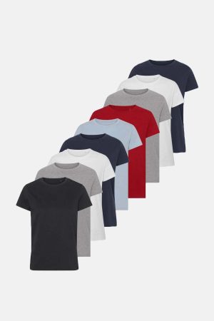 Basic T-shirts - Pakketilbud - Dame 9 stk. (V.I.P Veterankortet)