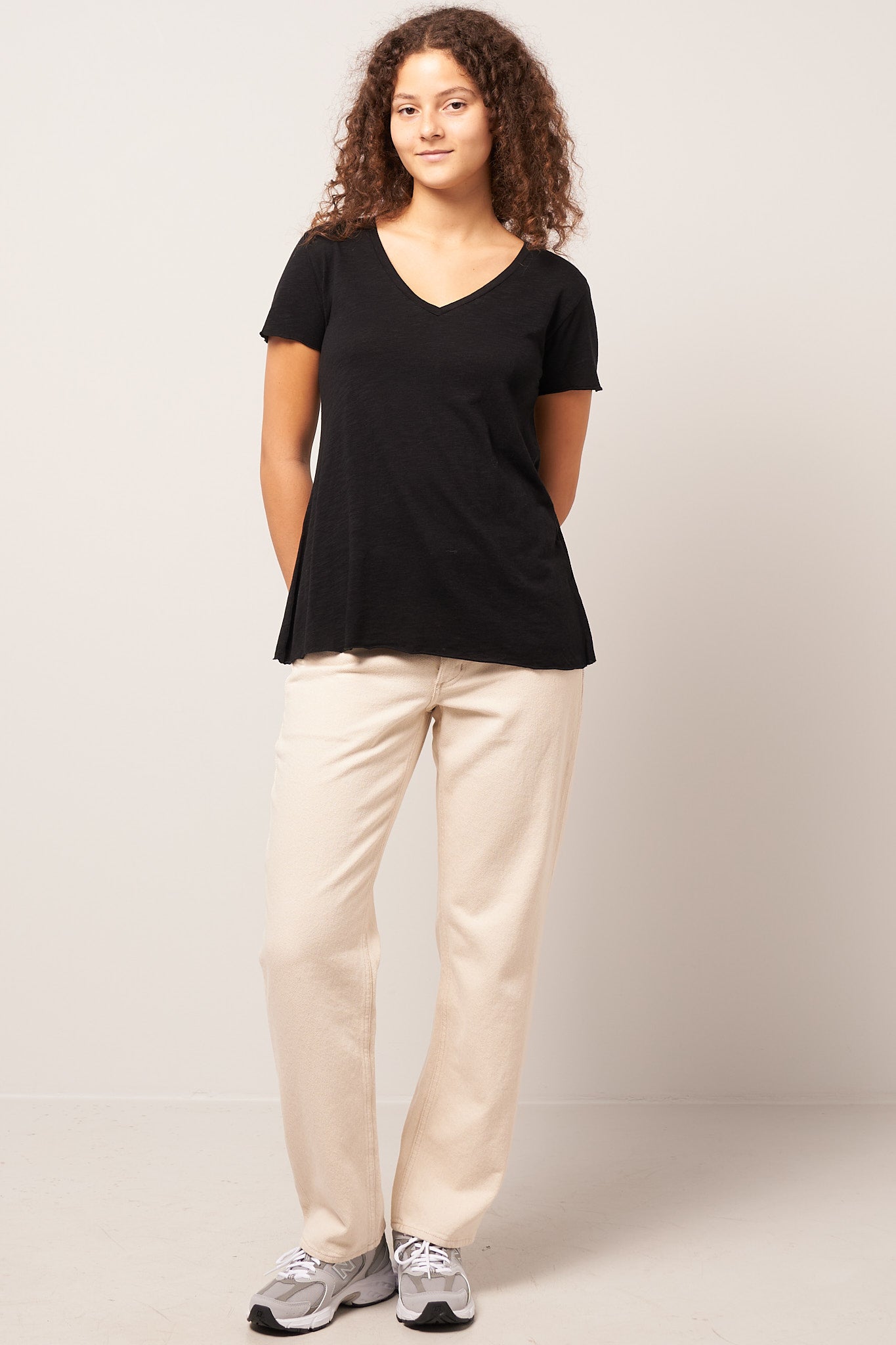 Jacksonville V-neck T-shirt Black
