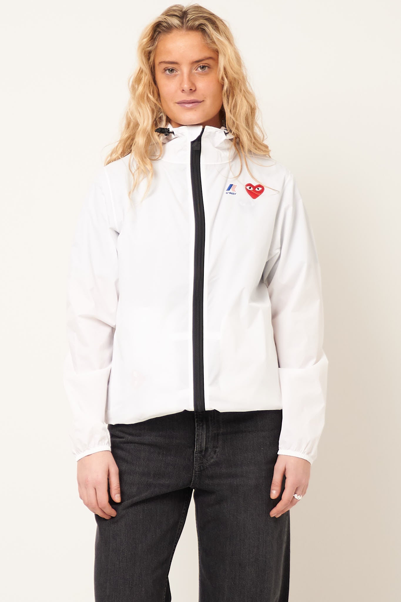 K-Way Hoodie Full Zip White