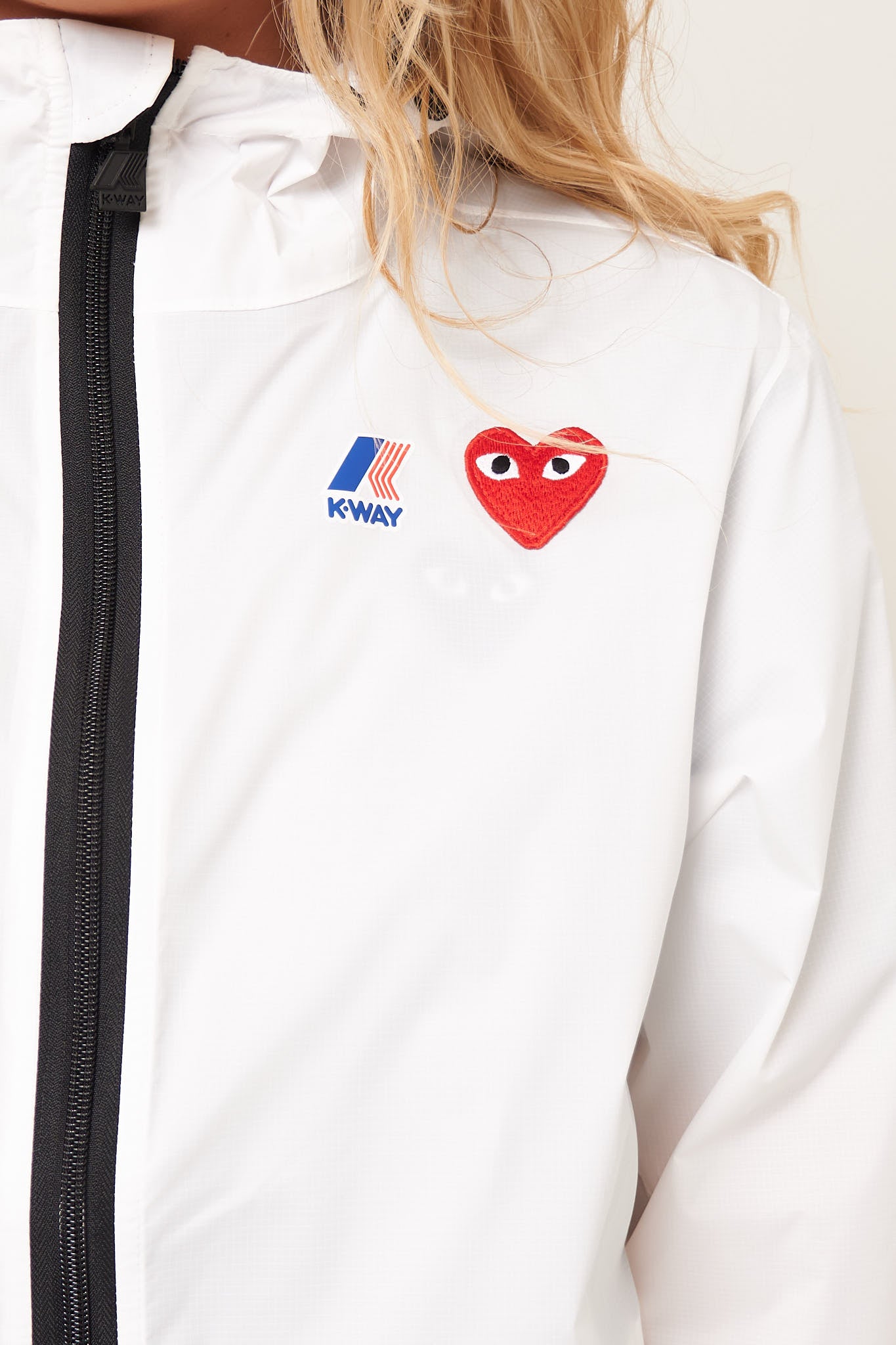 K-Way Hoodie Full Zip White
