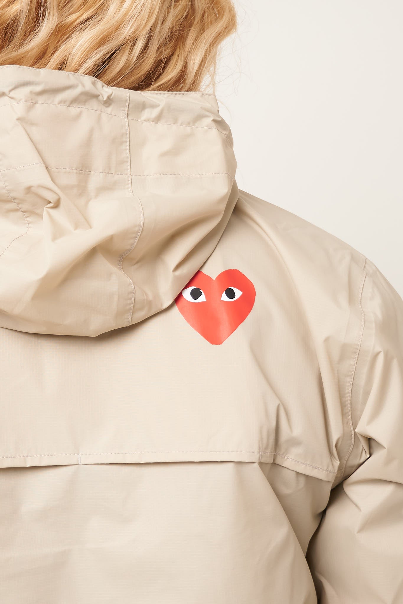 K-Way Hoodie Half Zip Beige Rabat