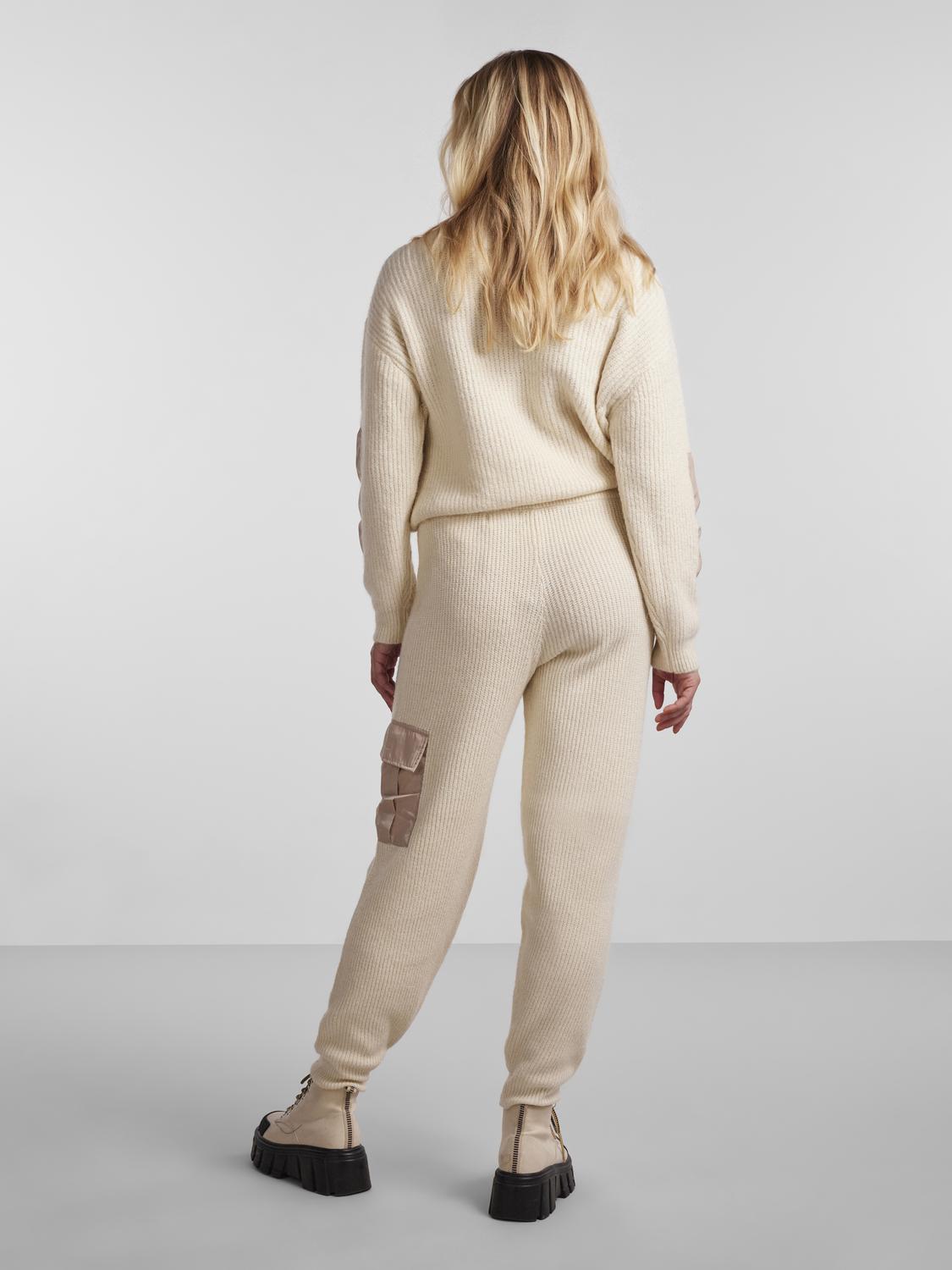 Naura Knit Pants - Antique White