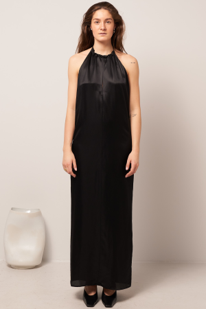 Satin Dress Black