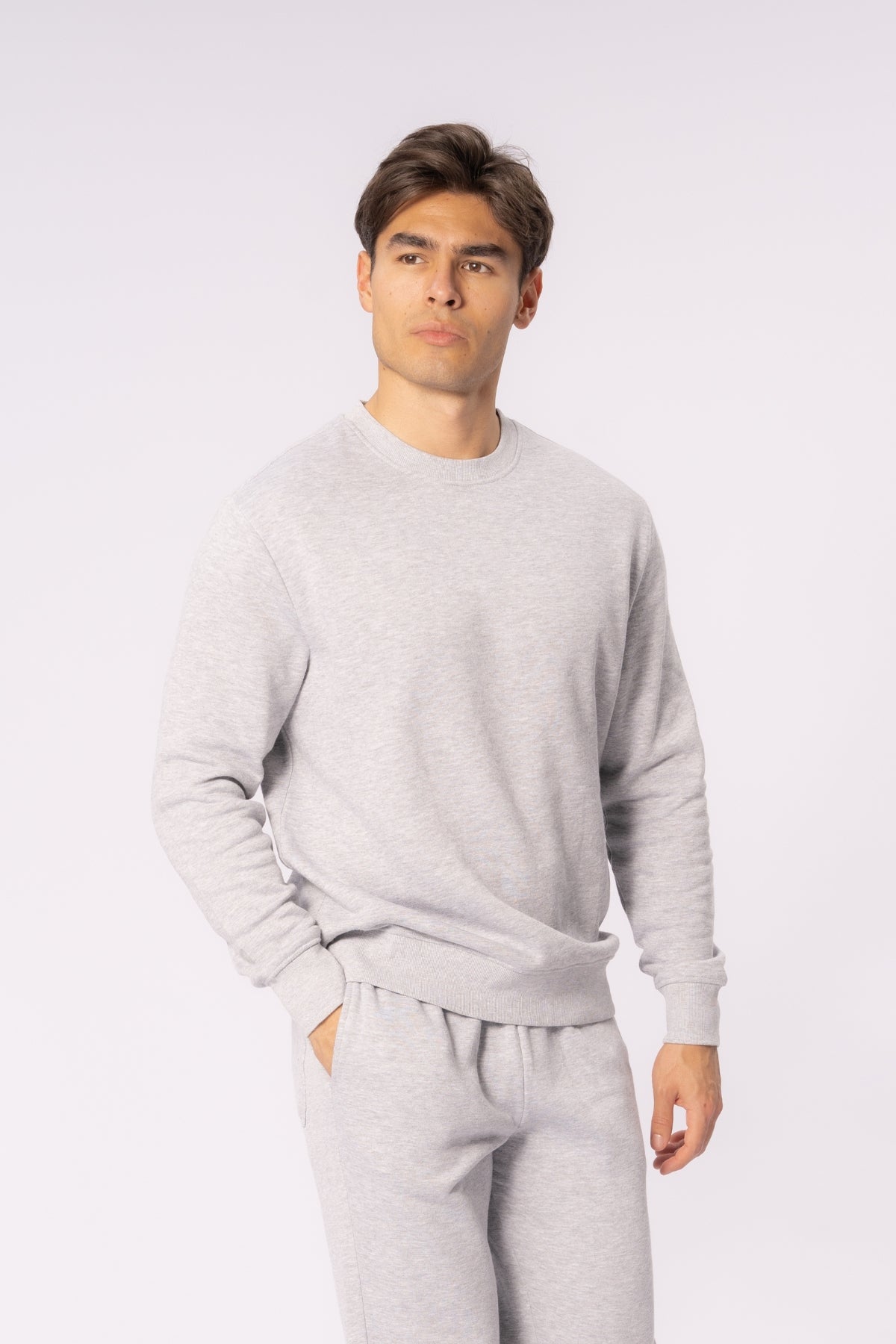 Essential Crewneck - Grå Melange