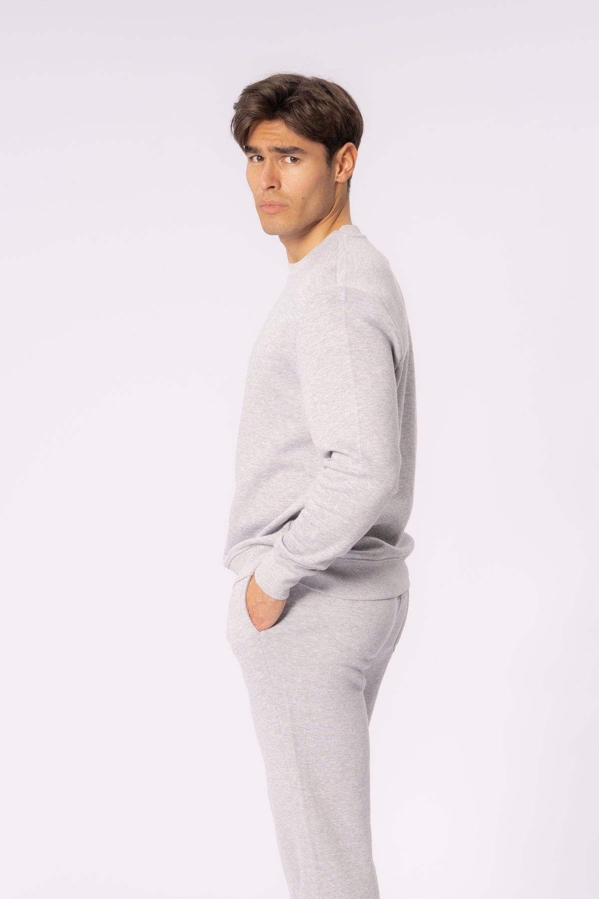 Essential Crewneck - Grå Melange