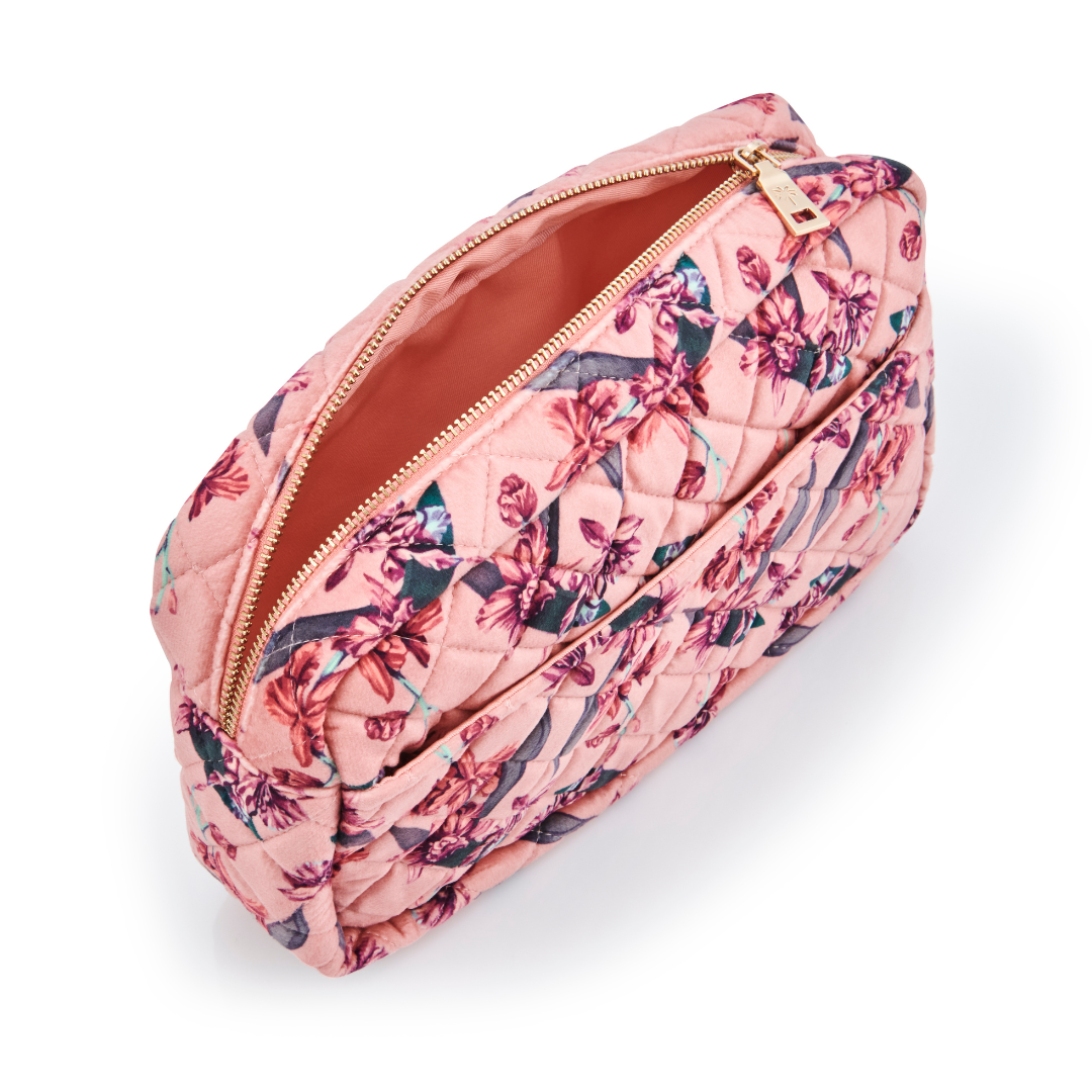 Fan Palm Large Beauty Bag Flawless Rose