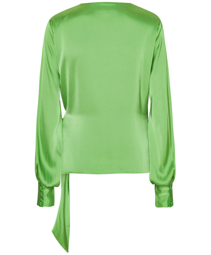 Karmamia Copenhagen Ines Bluse Semi Rich Pistachio Green