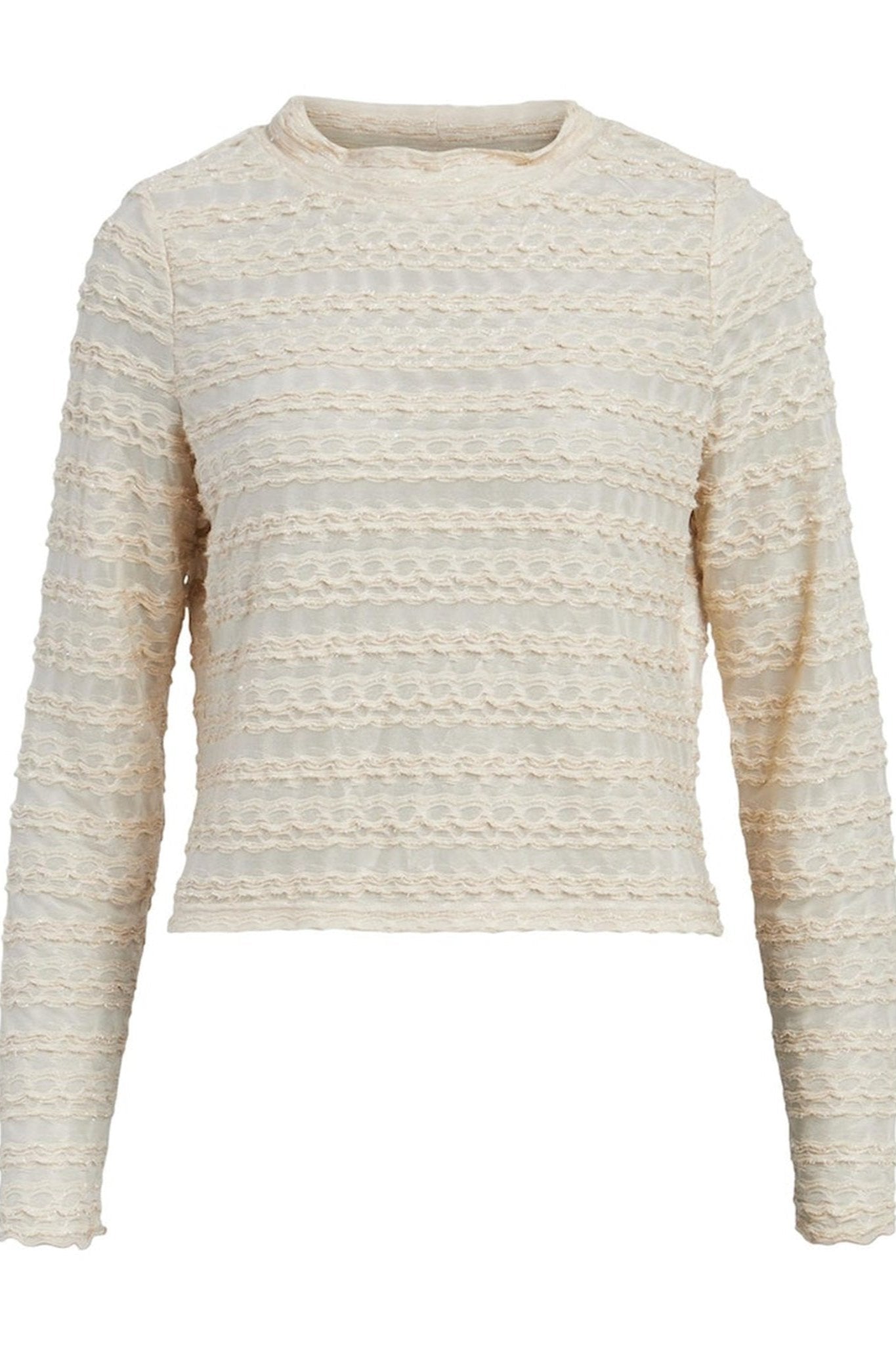 Runa Langærmet Bluse - Sandshell Online Hot Salg