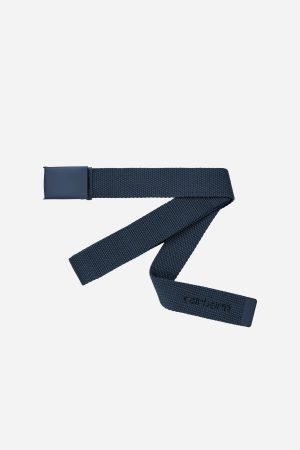 Script Belt Dusky Blue