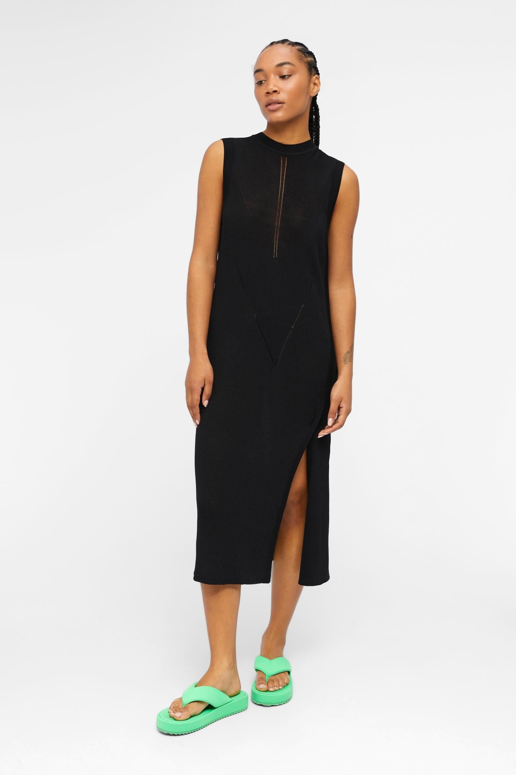 Bianka Knit Kjole - Sort